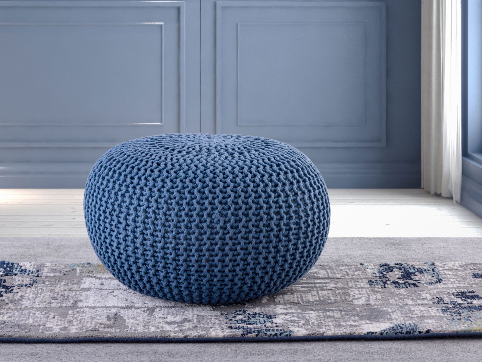 Amagohome Gartenlounge-Hocker PREMIUM Sitzhocker Pouf ø günstig online kaufen