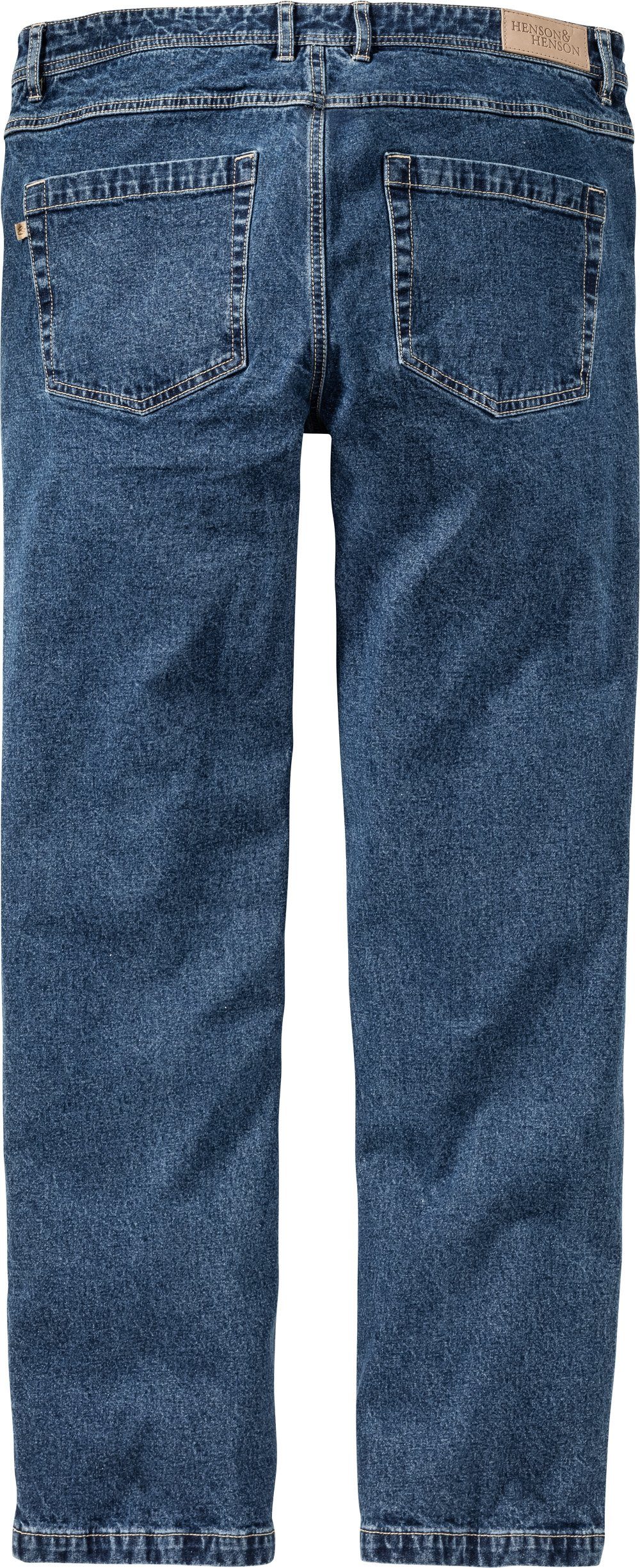 HENSON&HENSON Stretch-Jeans (Set, 2er-Pack) aus strapazierfähigem 12 oz Denim