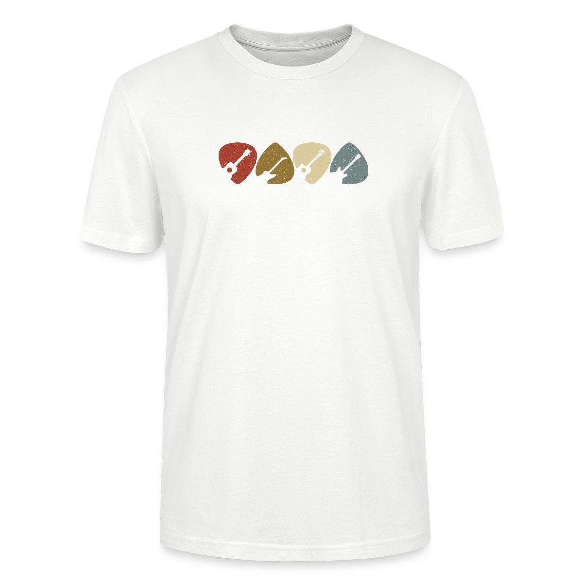 T-Shirt Plektrum Retro Musik Motiv Unisex Bio T-Shirt