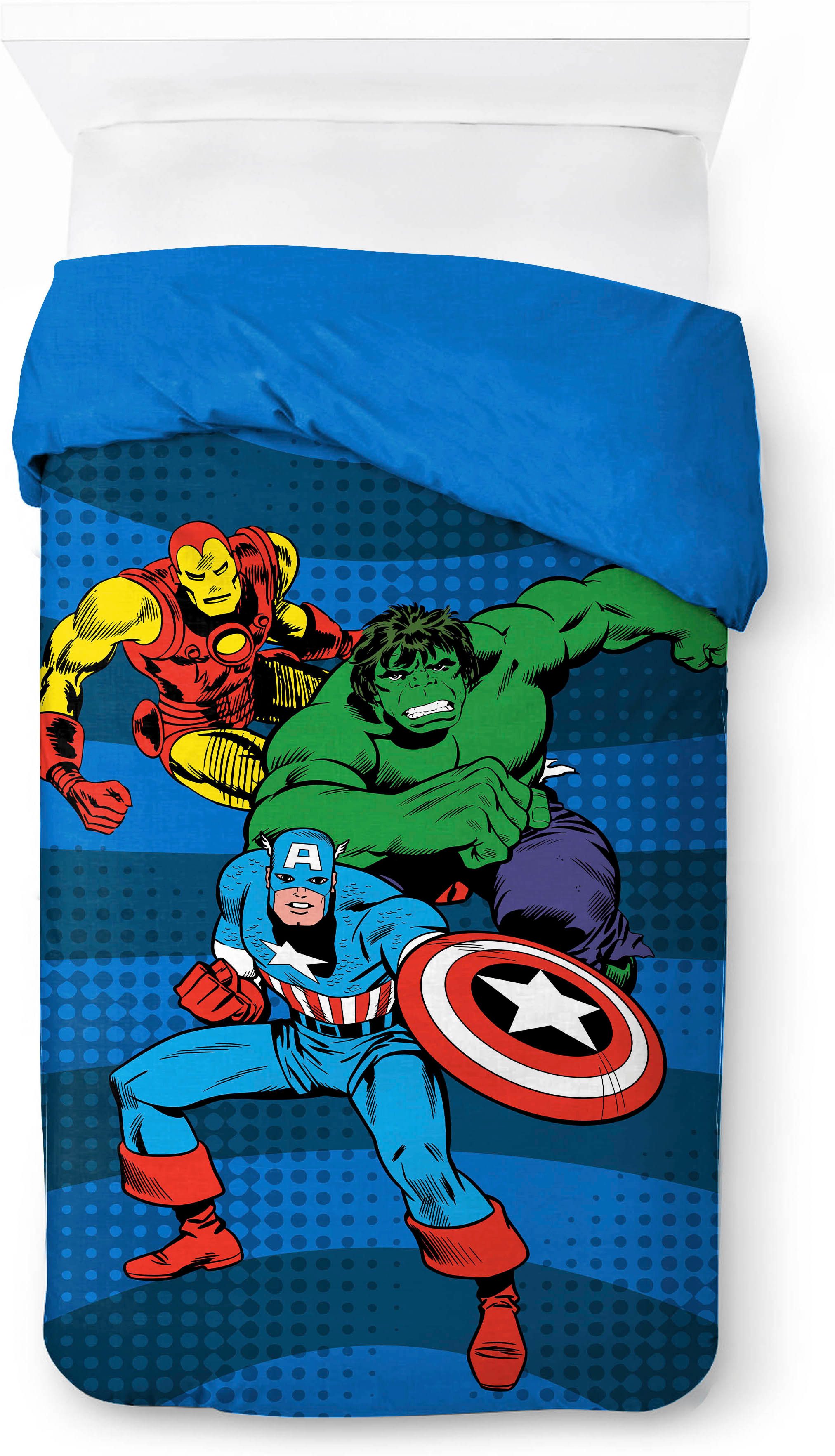 MARVEL Kinderbettwäsche Avengers Good Guys, Linon, 2 teilig, 100% Baumwolle