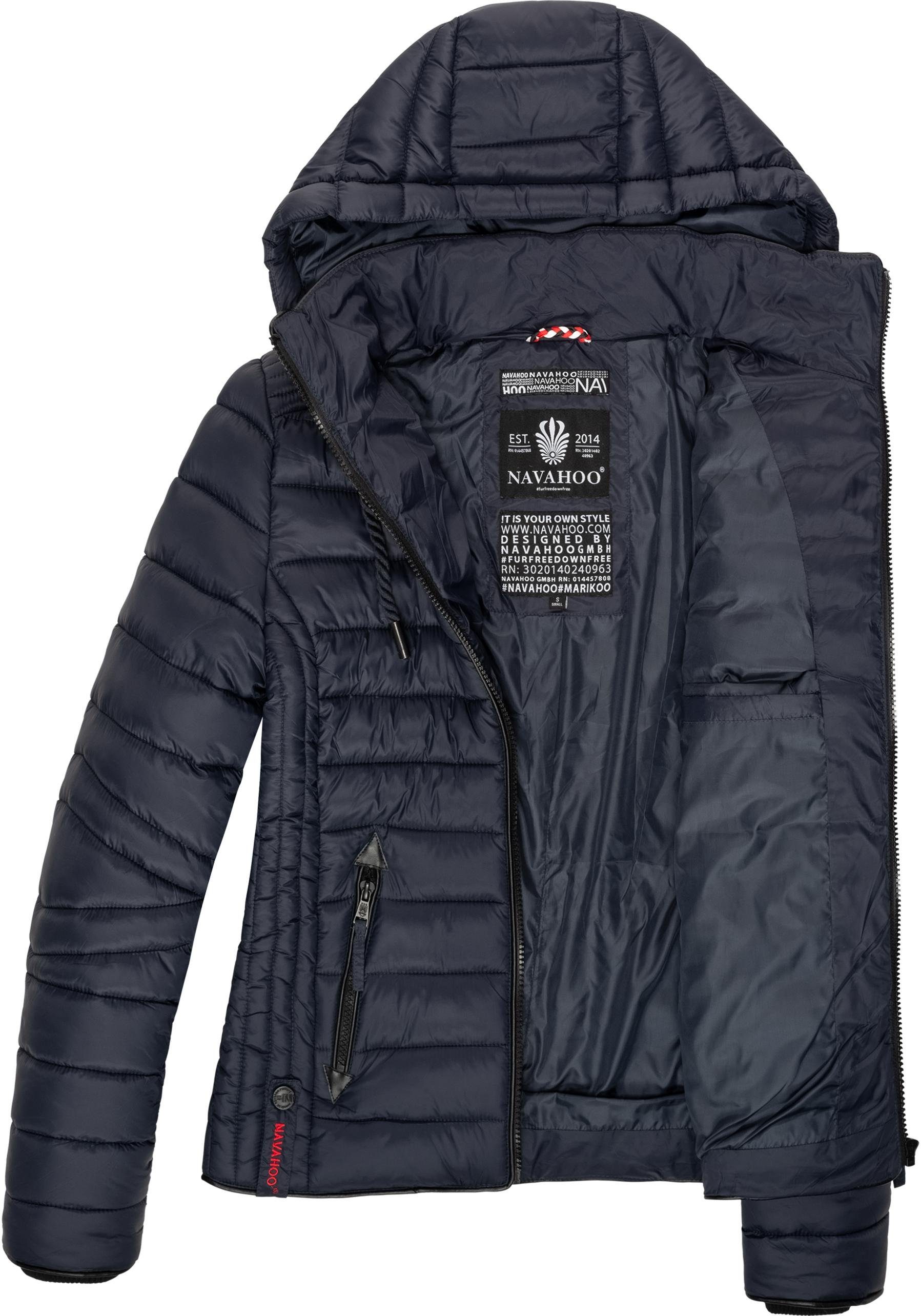 Navahoo Steppjacke Lulana leichte Übergangsjacke mit Kapuze – Bild 5 von 5