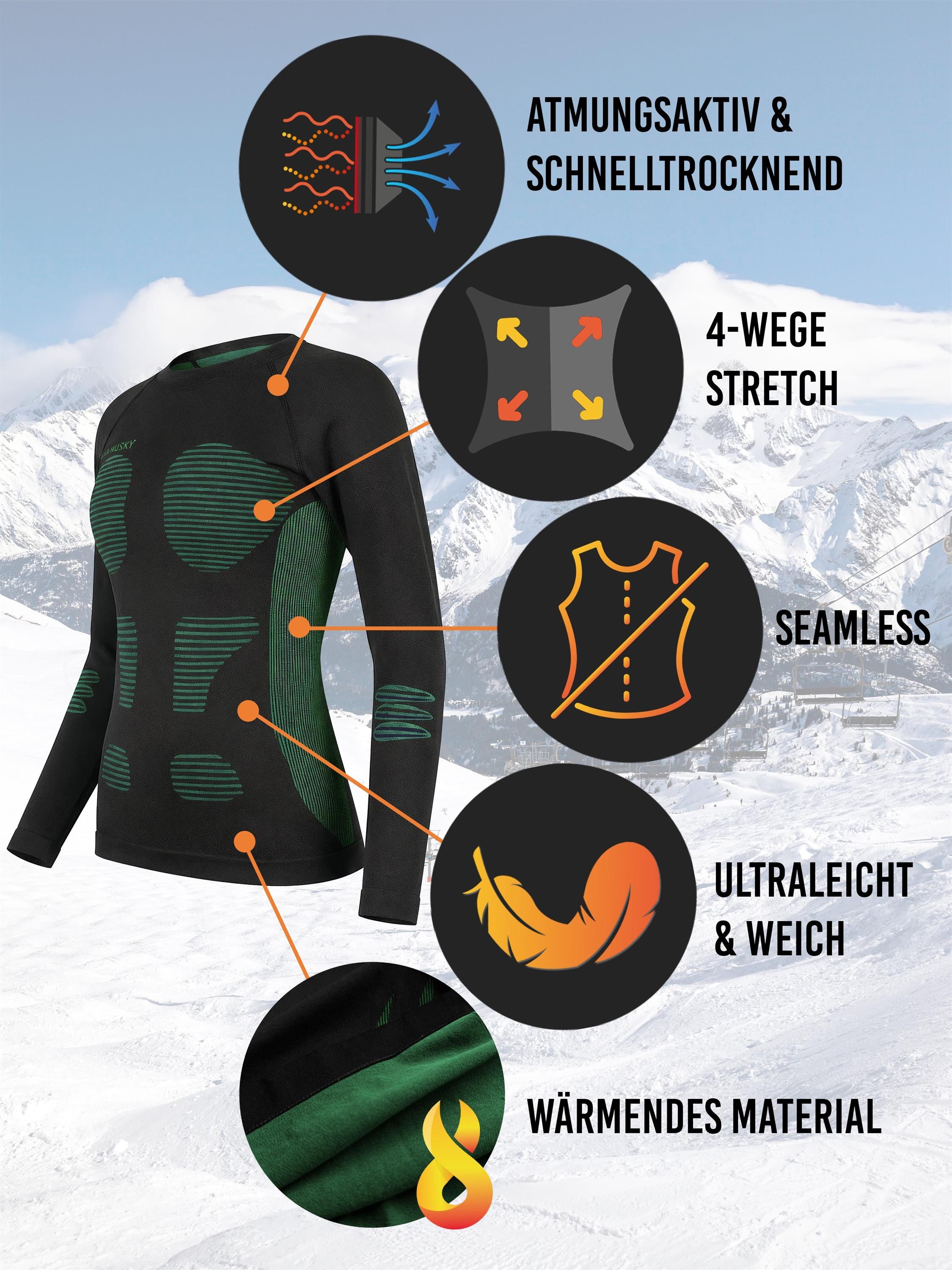 normani Funktionsunterhemd Thermoshirt Thermounterwäsche