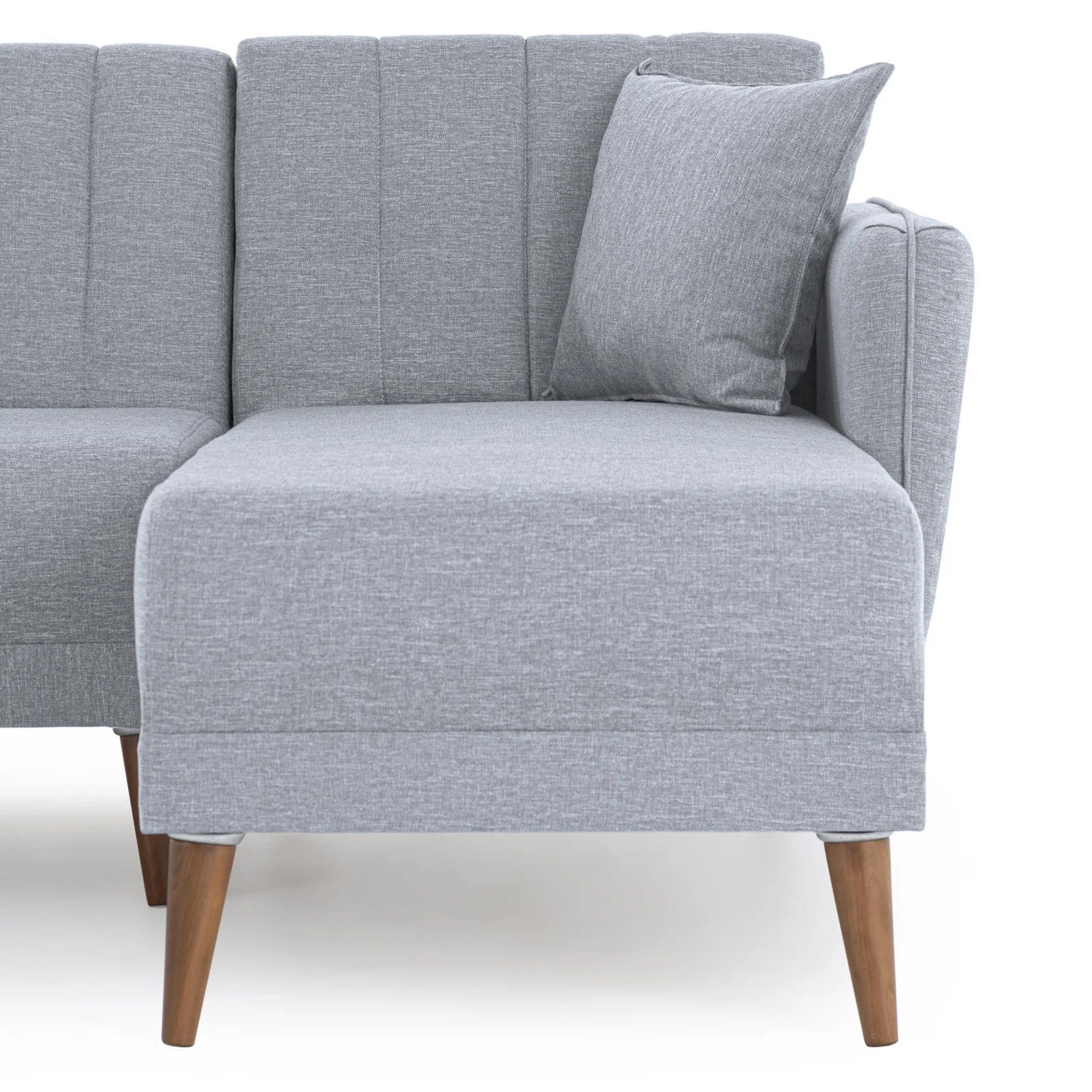 Grau mit 85 cm, Ecksofa 150 Relaxfunktion Gozos Couch, Mammo x 225 Ecksofa, Sitzgruppe Gozos x Bettfunktion