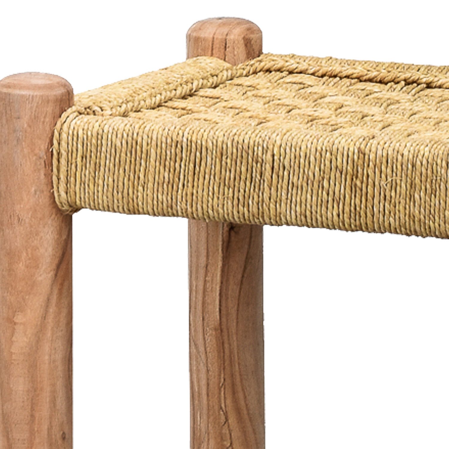 Marrakesch Orient & Mediterran Interior Gartenbank Boho Style Hocker Sitzkocker Josue 36cm (1-St), Handarbeit