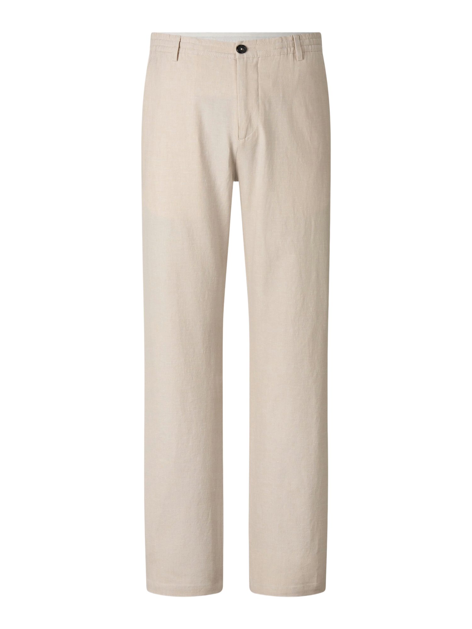 BOGNER Stoffhose natur,Casual,Leinen,Unifarben,Regular Fit,Mittel