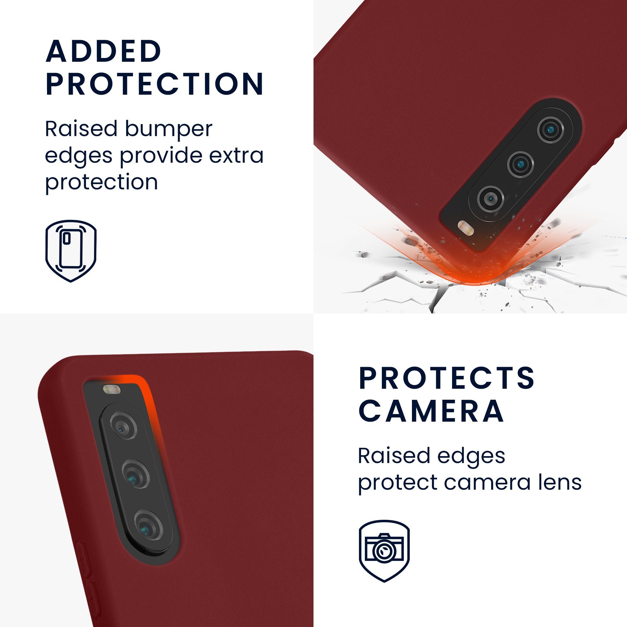 kwmobile Handyhülle Hülle für Sony Xperia 10 V, Hülle Silikon - Soft Handyhülle - Handy Case Cover