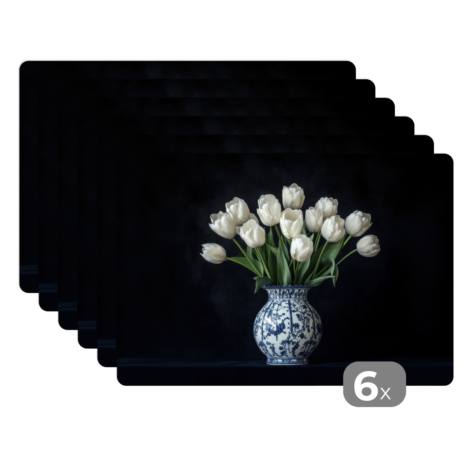 MuchoWow Platzset Weiß - Blumen - günstig online kaufen