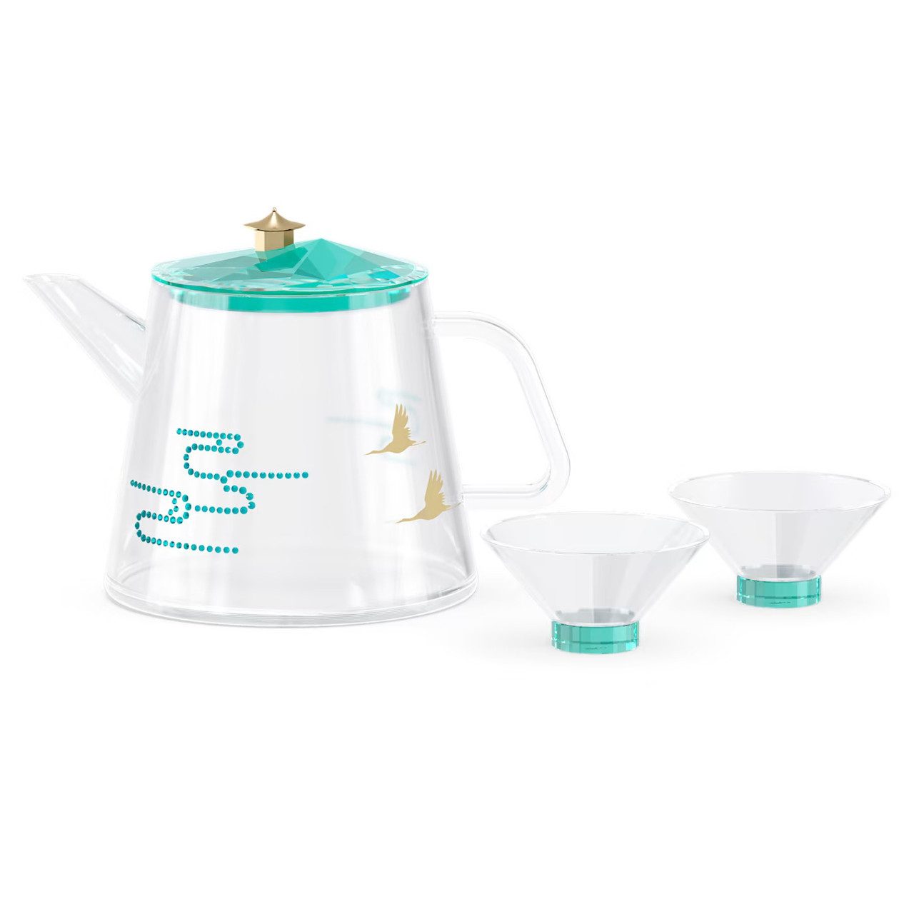 Swarovski Dekofigur Among Blue Mountains Tea Set 5557823