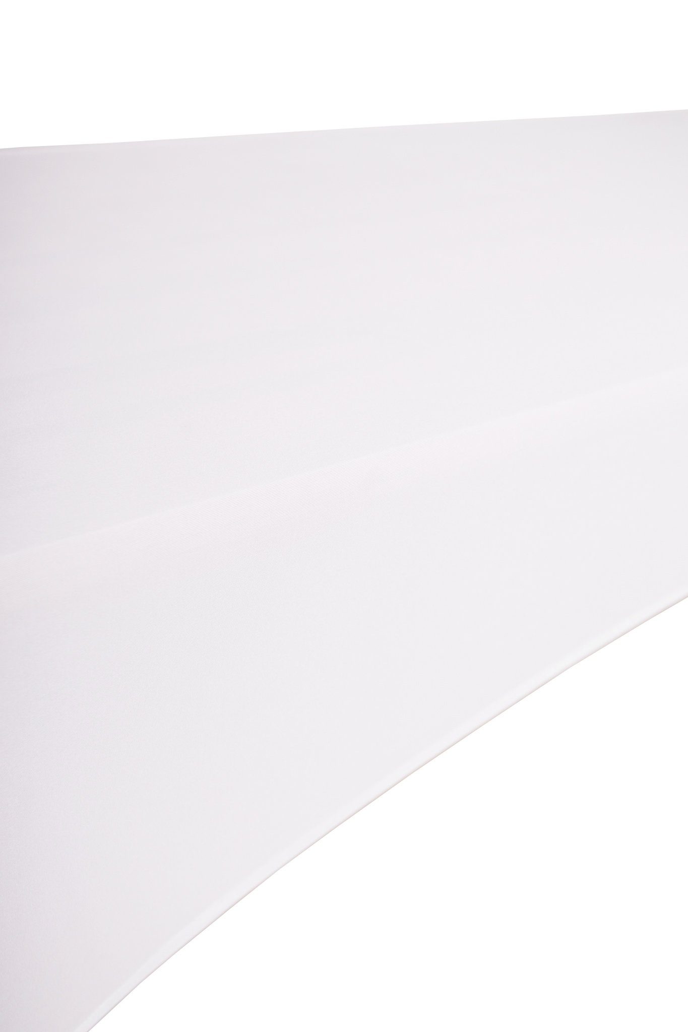 Hussen-Set Biertischhussen Stretch (10% Elastan) Weiß mit TexDeko, pflegeleicht verstärkten waschbar, strapazierfähig, Fußtaschen