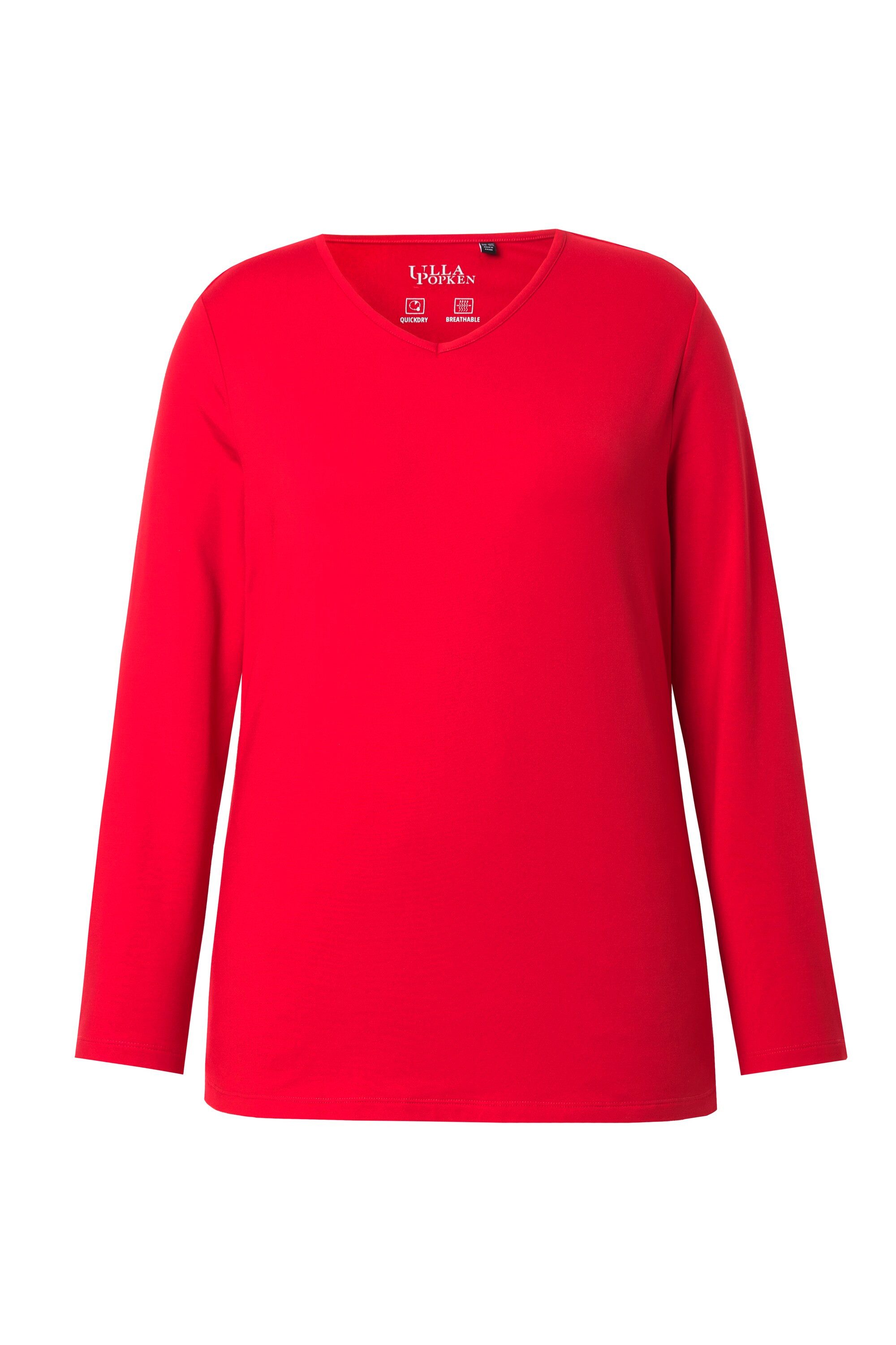 Ulla Popken Longsleeve Ski-Funktionsshirt schnelltrocknend Loop günstig online kaufen