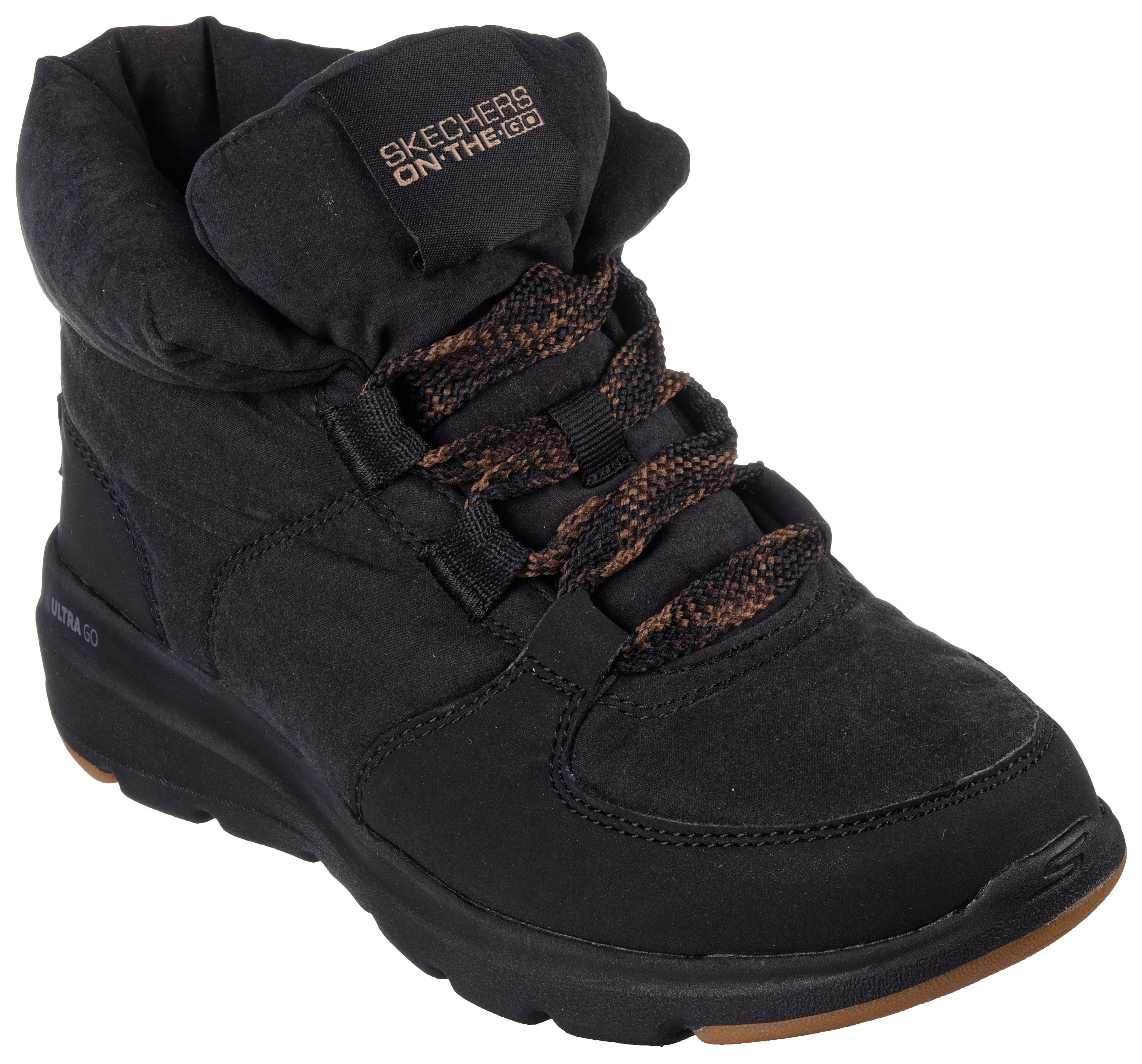 Skechers GLACIAL ULTRA-TREND UP Winterboots mit auffälliger Schaftpolsterung