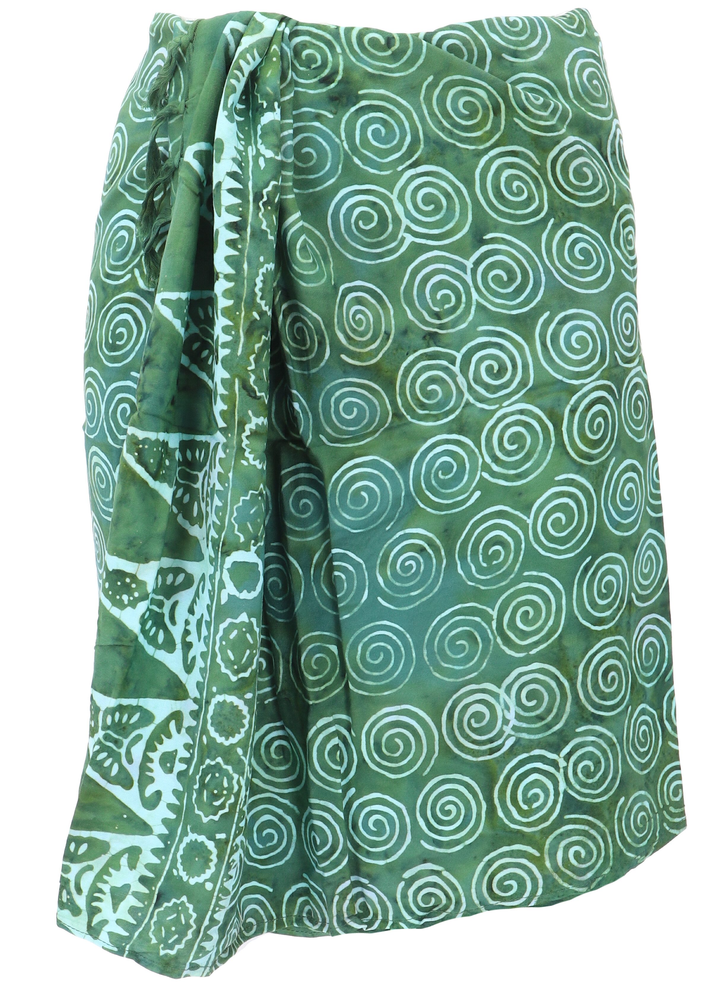 Guru-Shop Sarong Schmaler Bali Sarong, Wickelrock, Sarongkleid,..