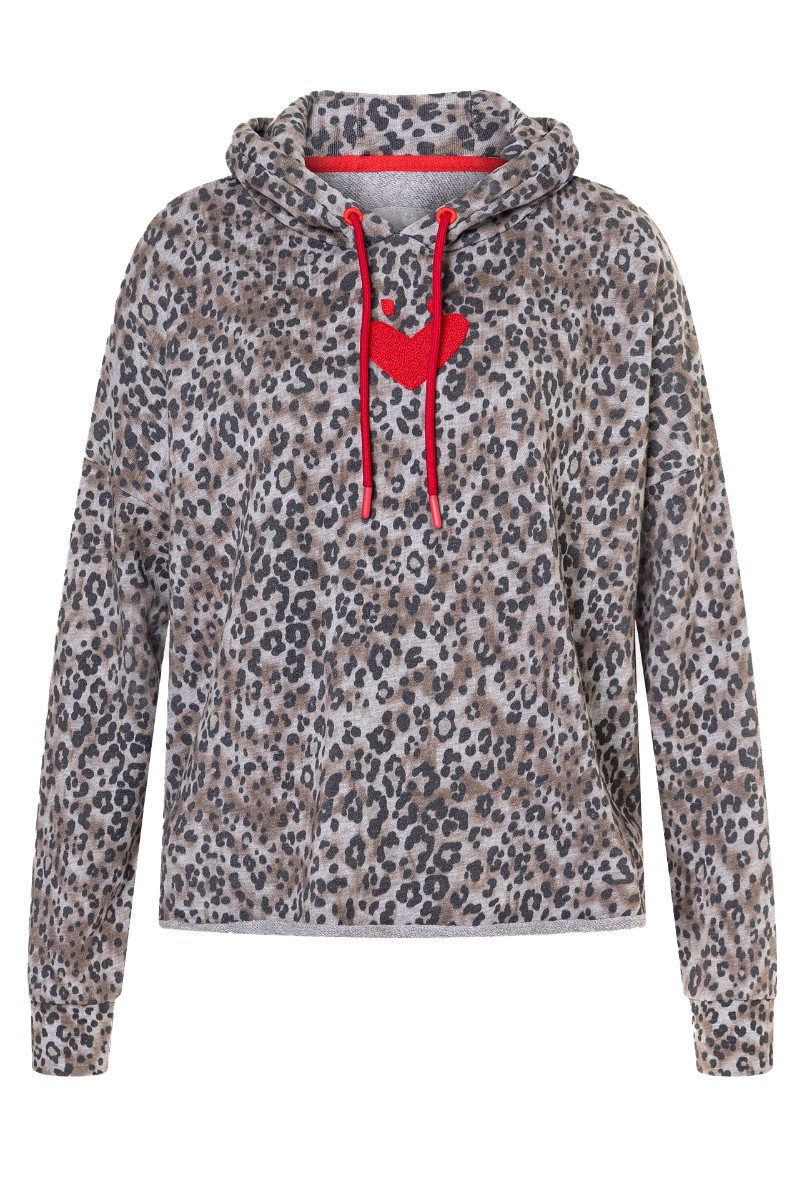 Lieblingsstück Rundhalspullover Hoodie Damen - MIO - anthra meliert – Bild 5 von 5