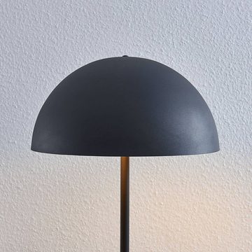 Lindby Stehlampe Idalene, Leuchtmittel nicht inklusive, Modern, Metall, Schwarz, gold, 2 flammig, E27, Stehleuchte