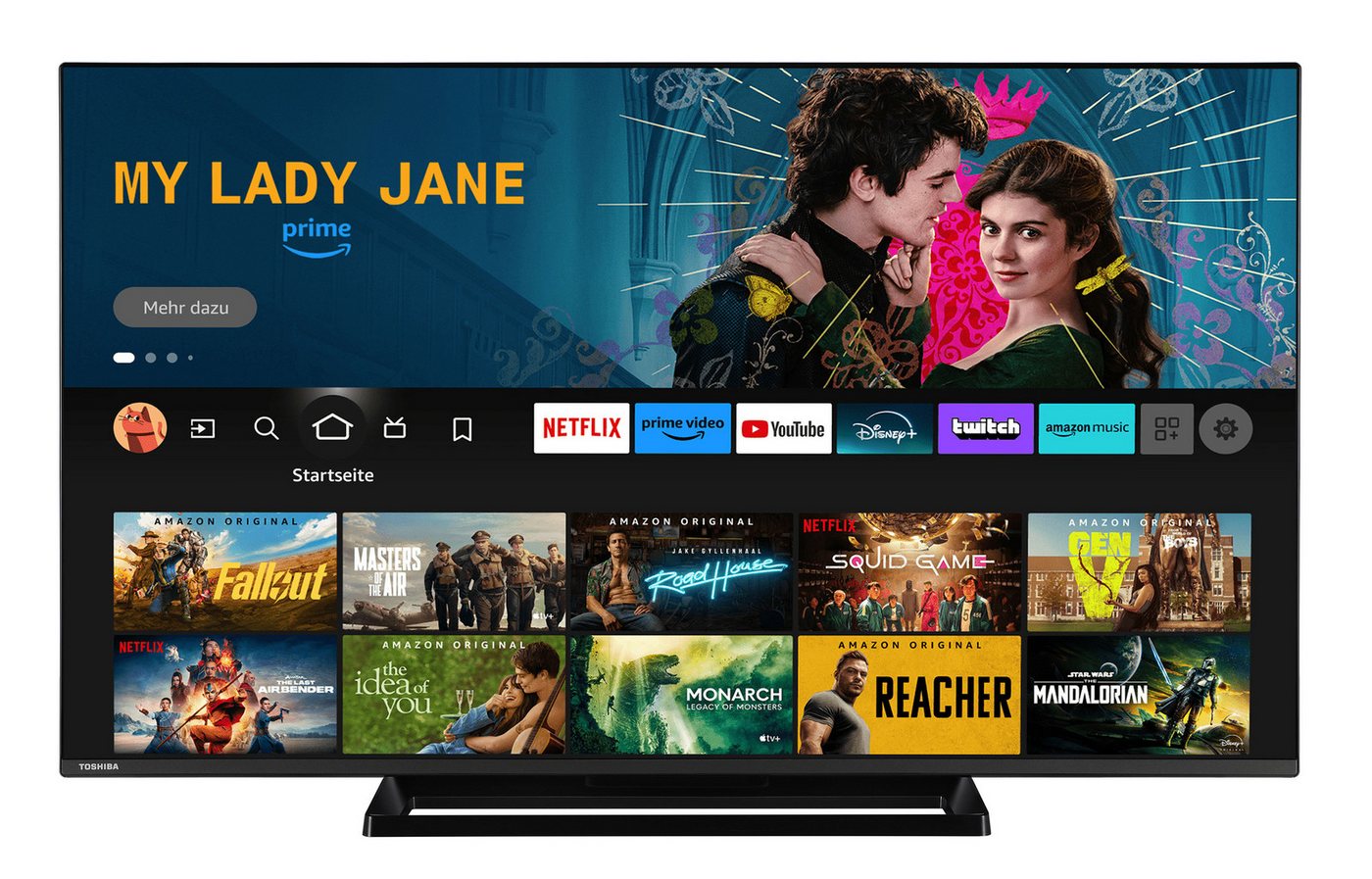 Toshiba 55UF3F63DAZ LCD-LED Fernseher (139 cm/55 Zoll, 4K Ultra HD, Fire TV, HDR Dolby Vision, Triple-Tuner, Alexa Built-In, Sound by Onkyo) schwarz ! RABATT: 15.84% Toshiba 55UF3F63DAZ LCD-LED Fernseher (139 cm/55 Zoll, 4K Ultra HD, Fire TV, HDR Dolby Vision, Triple-Tuner, Alexa Built-In, Sound by Onkyo) schwarz ! RABATT: 15.84%