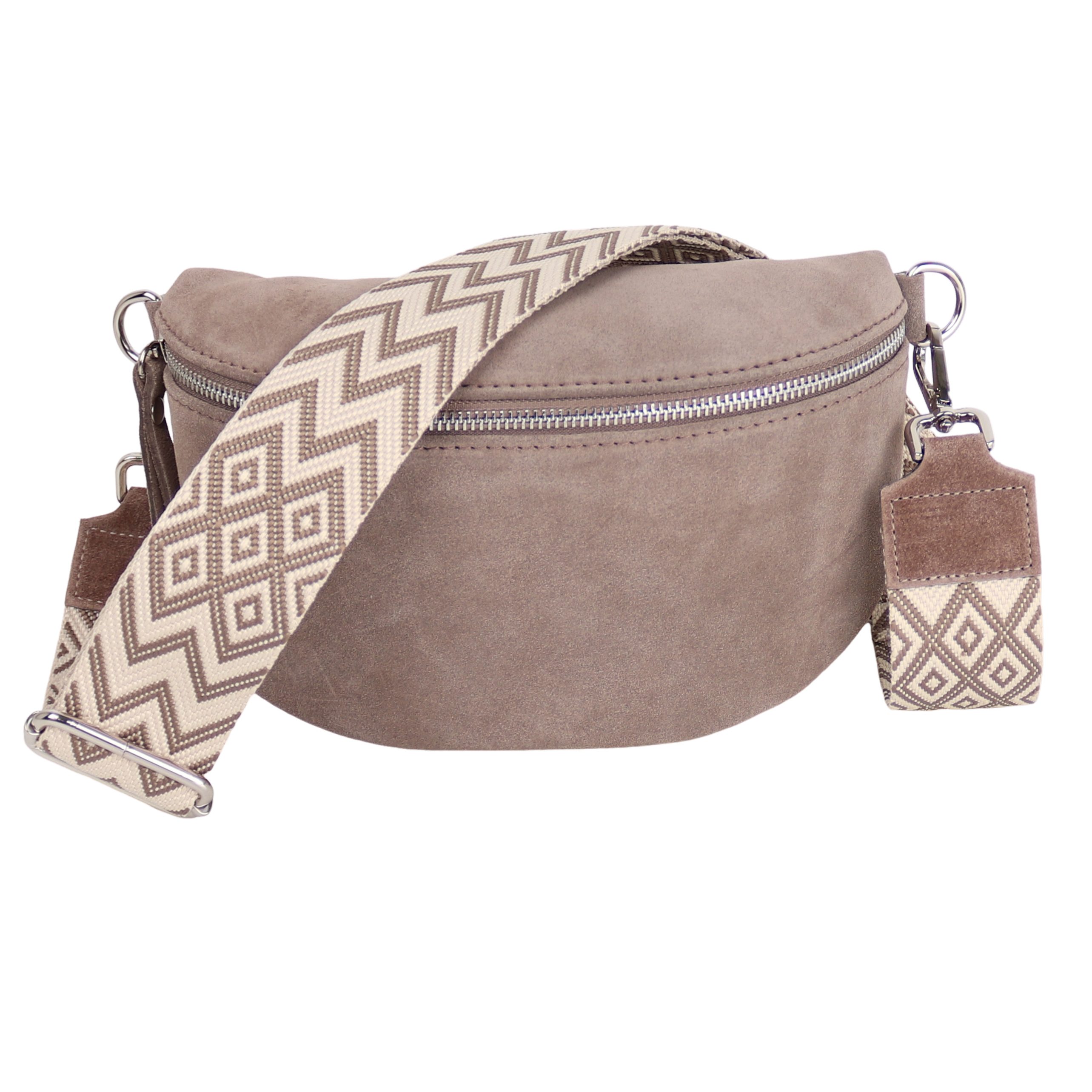 Bauchtasche Damen, Echtleder,Leder, Made in Italy, Umhängetasche, Brusttasche