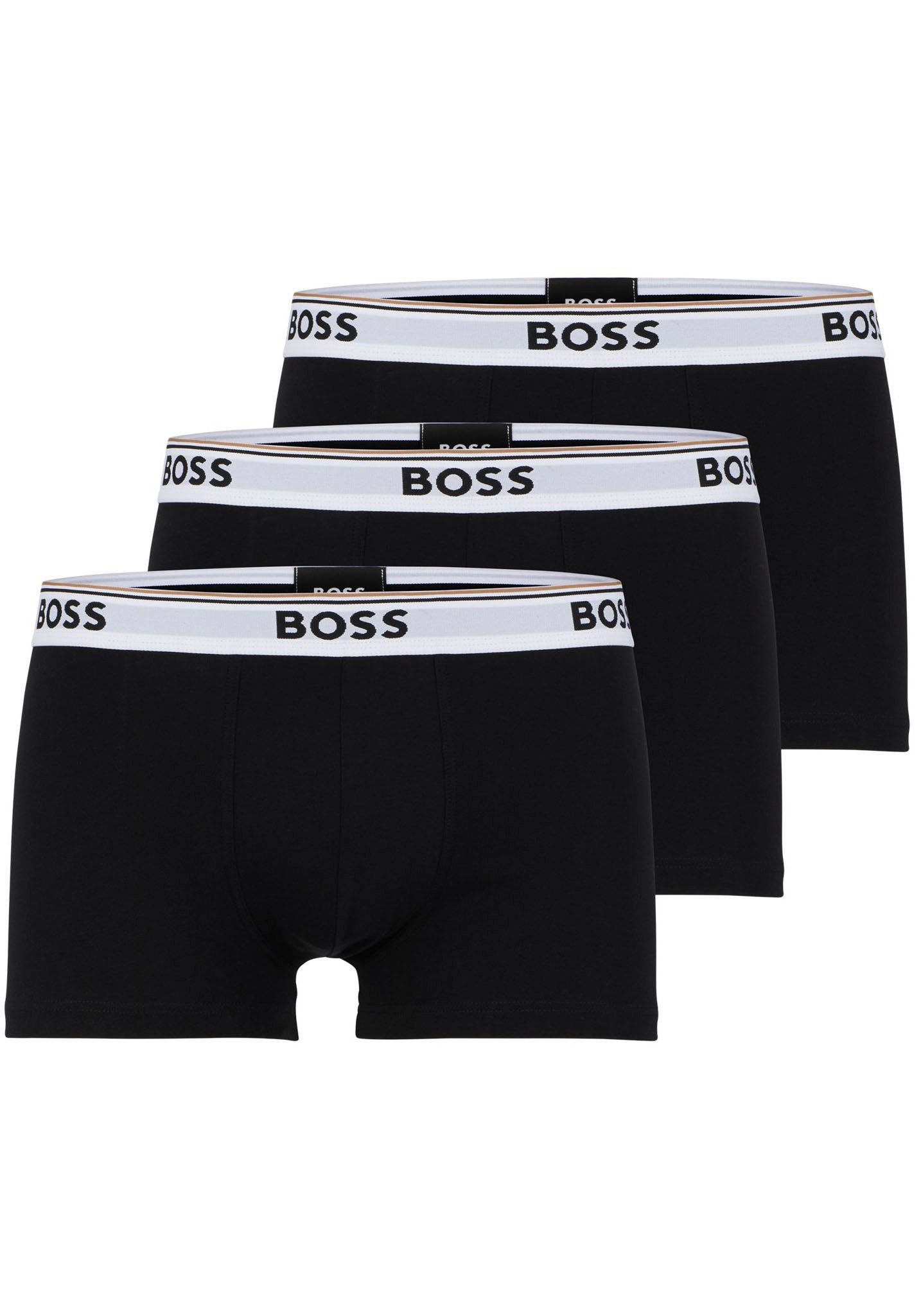 3er-Pack) Open Boxer (Packung, (994) BOSS Webbund Logo Misc mit