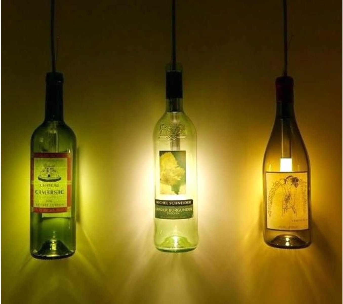 in Das Style alle Flaschen passt Sektflaschen kaltweiß, individuelle LK Standard Dekolicht warmweiß, Trend LED, & Wein- Geschenk! bottlelight