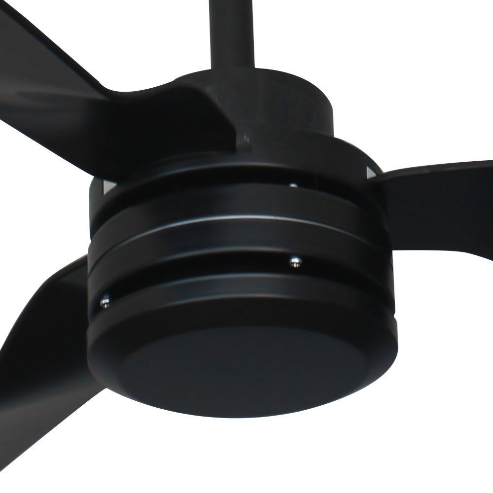 Decken V-TAC schwarz Fernbedienung Wohnzimmer Kühler Deckenventilator, Lüfter Ventilator