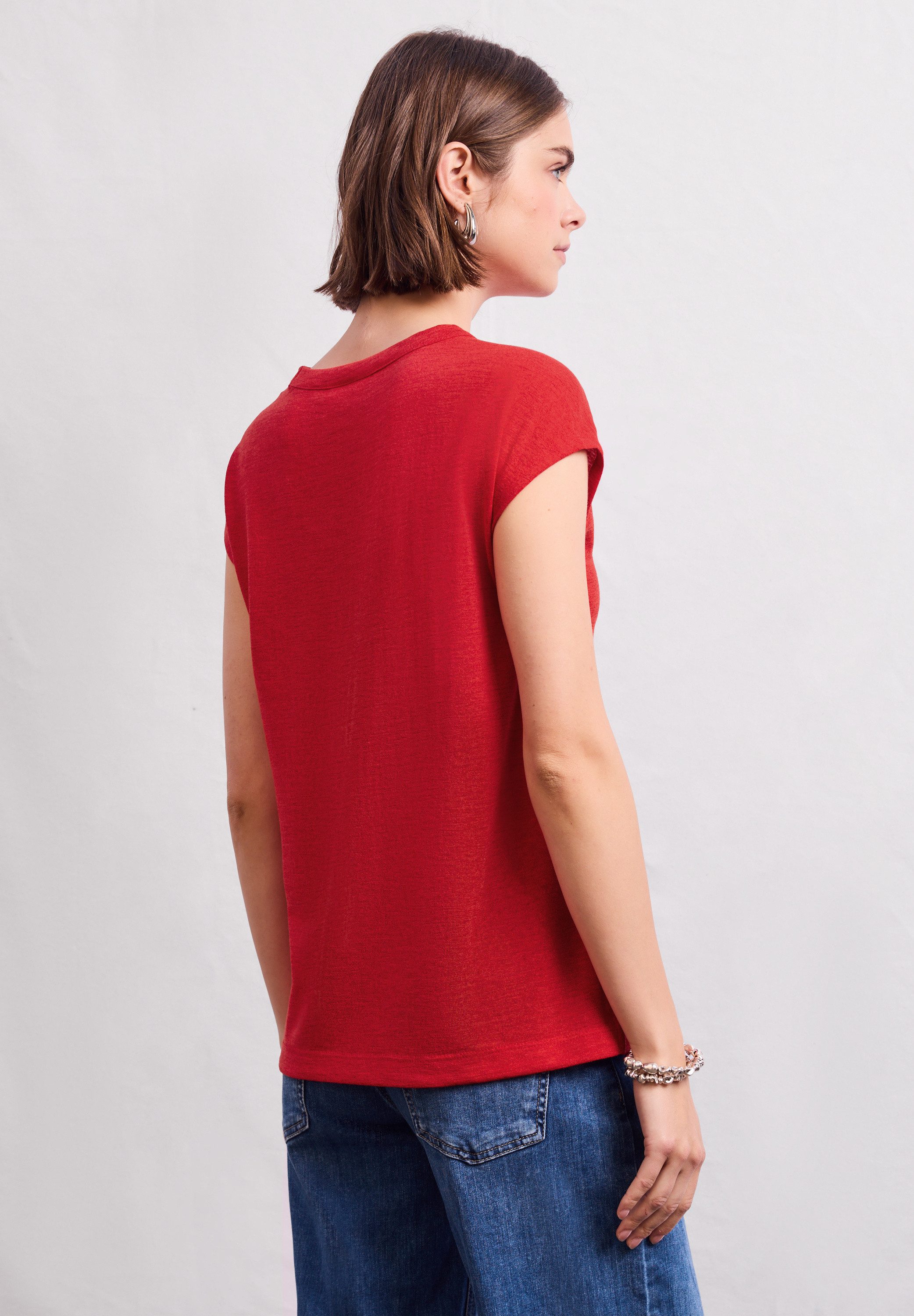 STREET ONE STUDIO T-Shirt aus elastischem günstig online kaufen