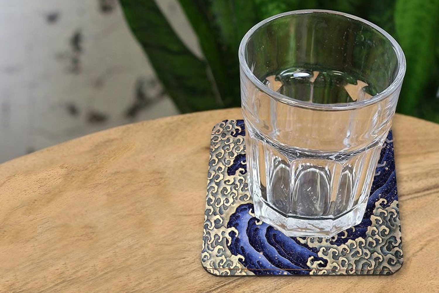 MuchoWow Glasuntersetzer Männliche Hokusai, Katsushika - Glasuntersetzer, von Korkuntersetzer, Zubehör Welle 6-tlg., Gemälde Gläser, für Tischuntersetzer, Untersetzer, Tasse