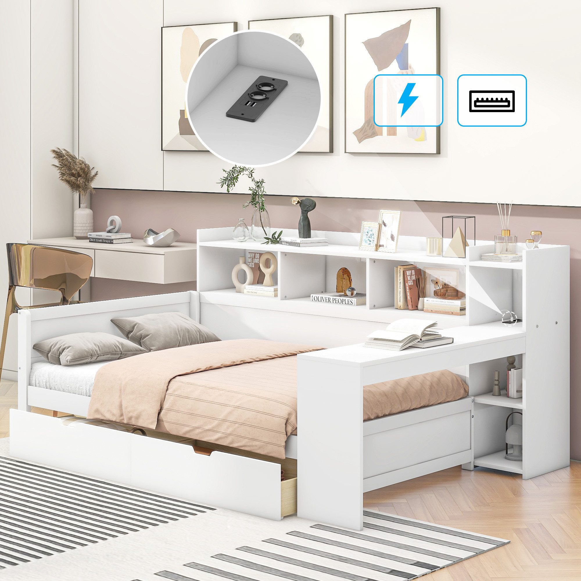 REDOM Schlafsofa Daybett,Funktionsbett,Stauraumbett, Schlafsofa, Tagesbett günstig online kaufen