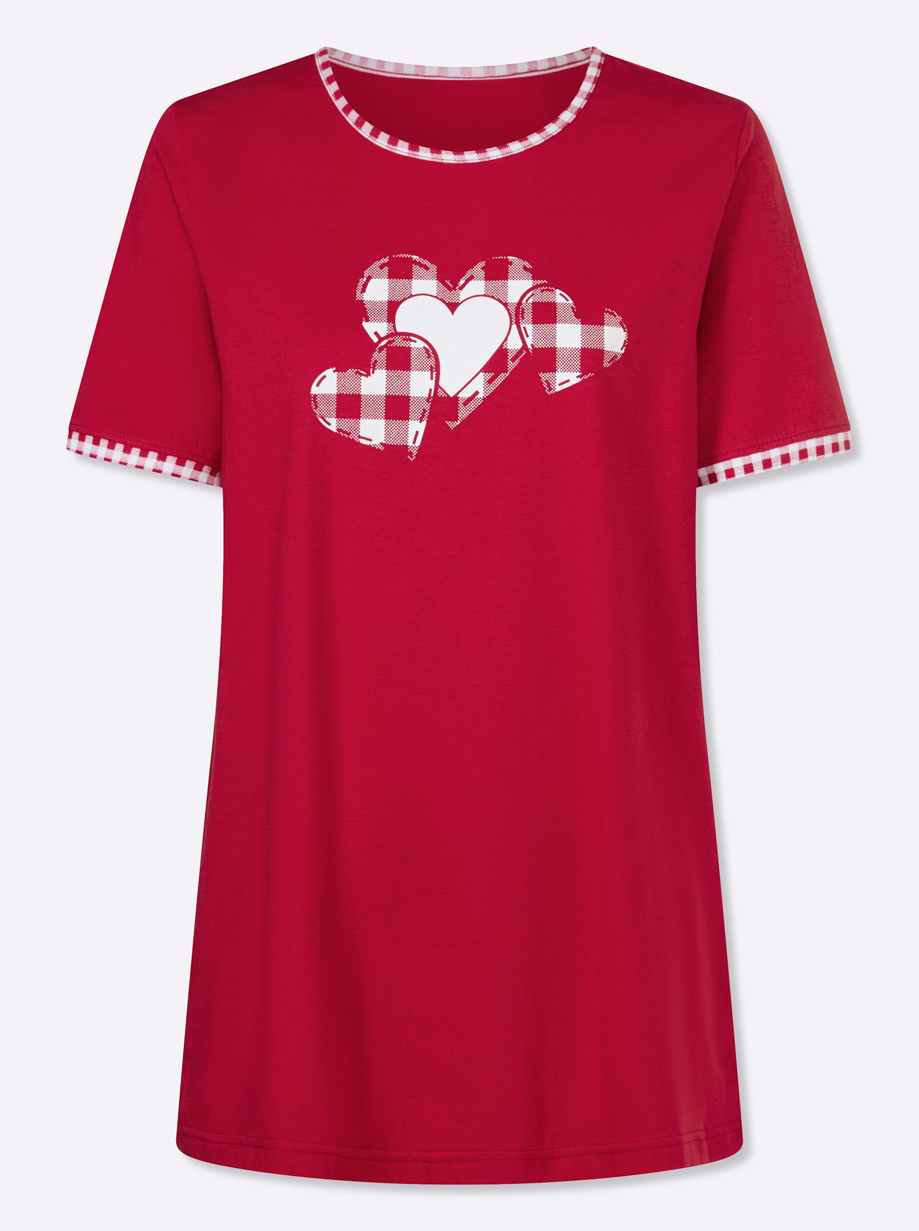 Sieh an! T-Shirt Longshirt Kurzarm – Bild 3 von 5