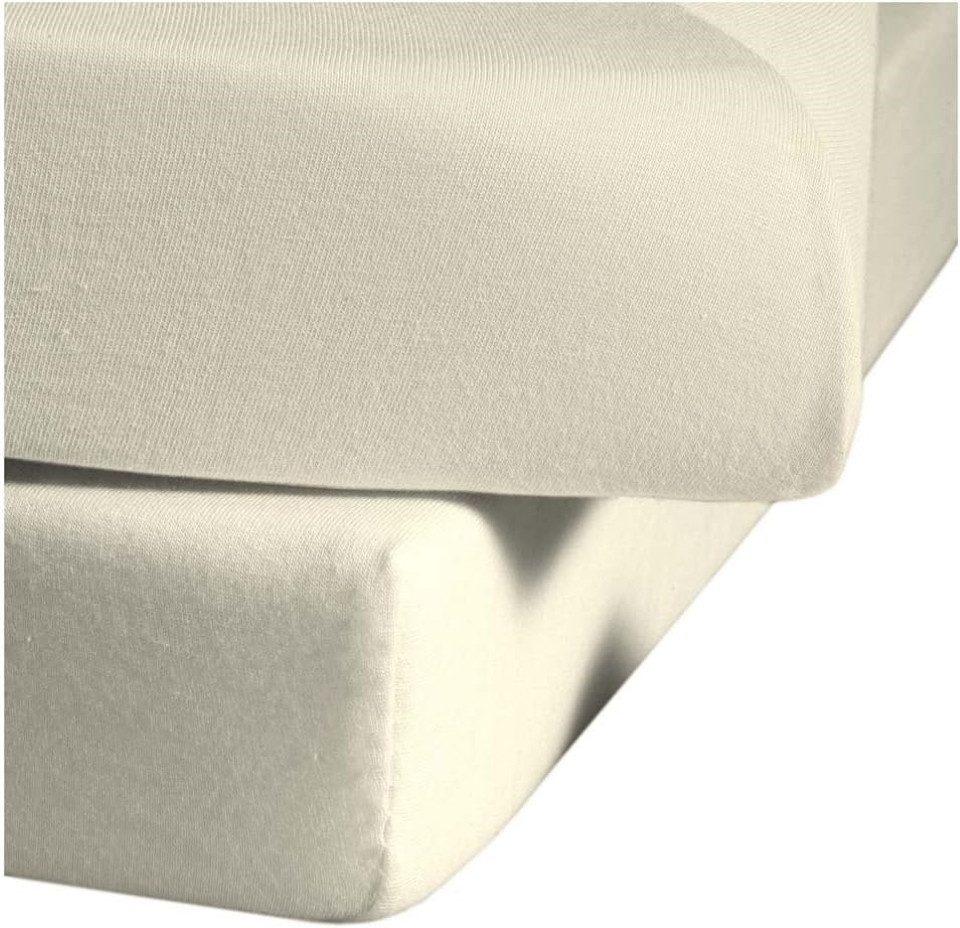 fleuresse Spannbettlaken Comfort Jerseyspannlaken, 96% Baumwolle, günstig online kaufen