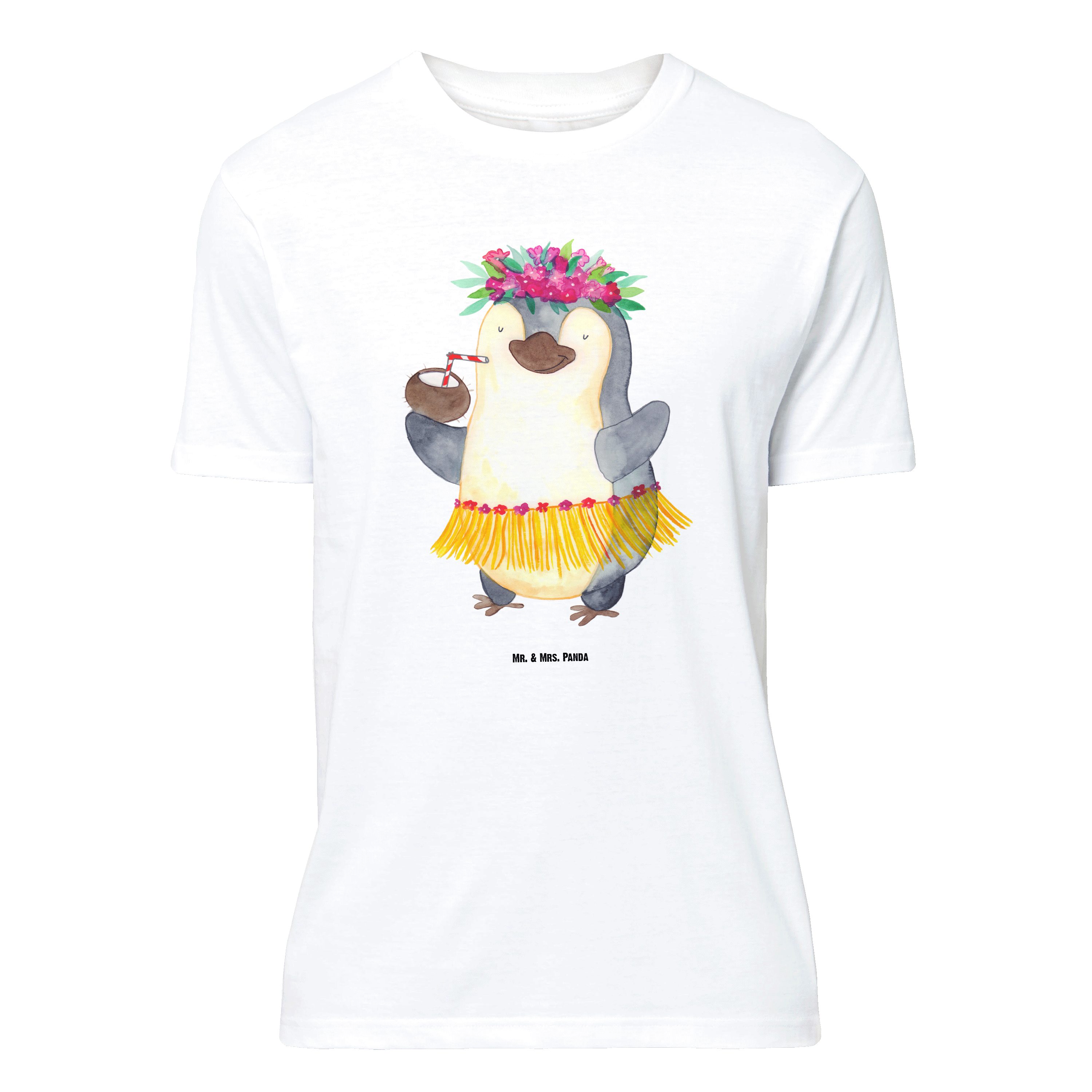 T-Shirt Pinguin Kokosnuss, Größe XXL T-Shirt, Weiß, T-Shirt Übergröße, große