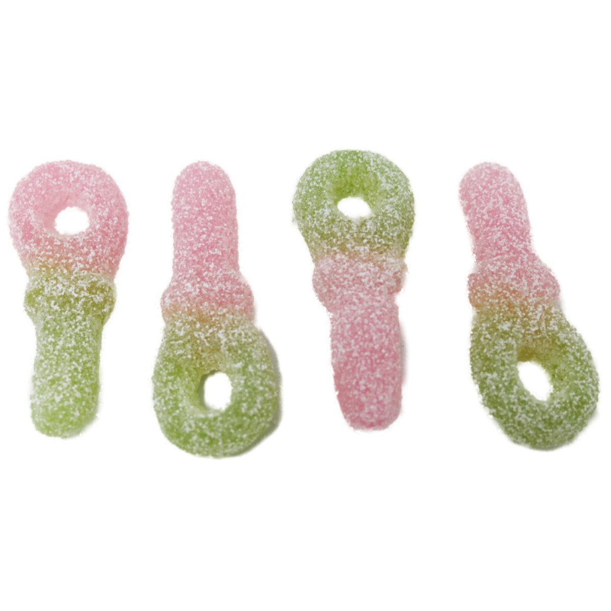 Frisia Süßigkeit, Frisia Fruchtgummi saure Wassermelone Tongen zweifarbig Vegan 3000g