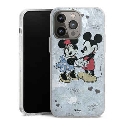DeinDesign Handyhülle Disney Mickey & Minnie Mouse Vintage Mickey&Minnie In Love, Apple iPhone 14 Pro Max Hülle Bumper Case Handy Schutzhülle