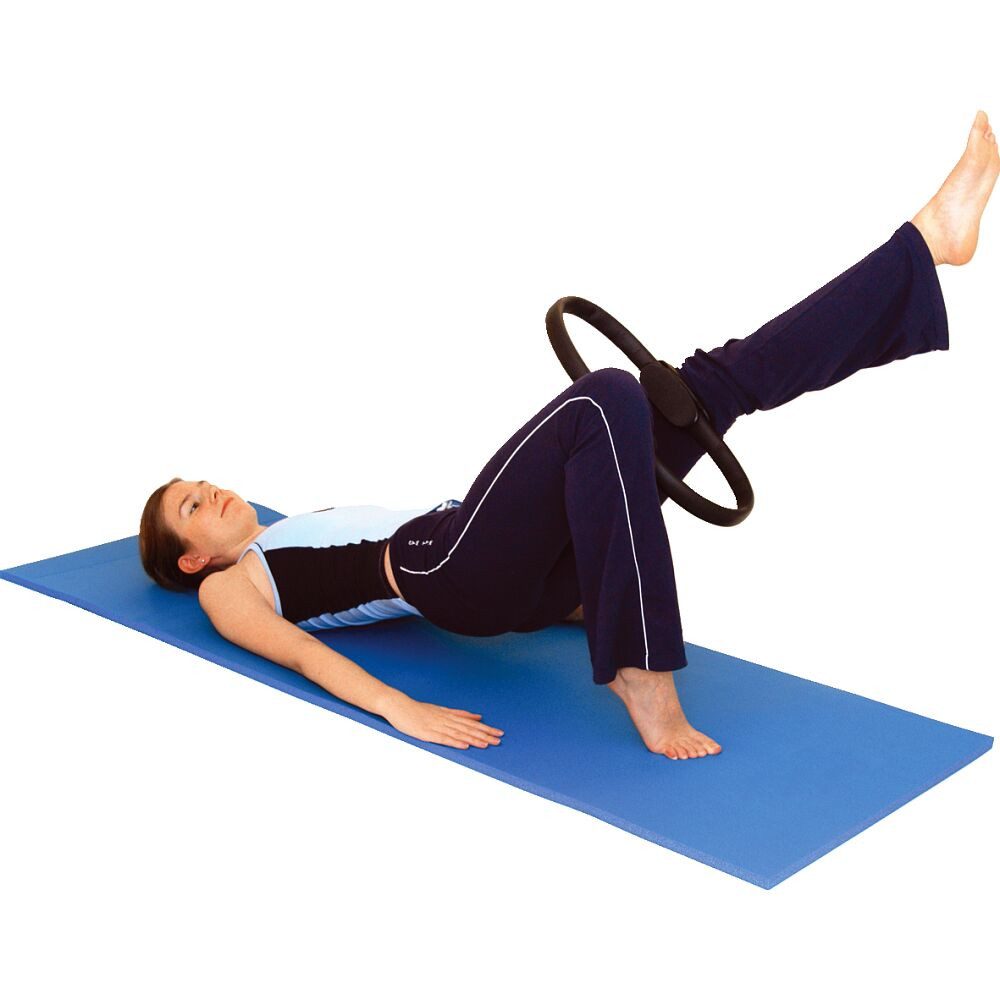 SISSEL Pilates-Ring Pilates-Ring Circle, Gummiummantelter Fiberglasring mit Kunststoffgriffen