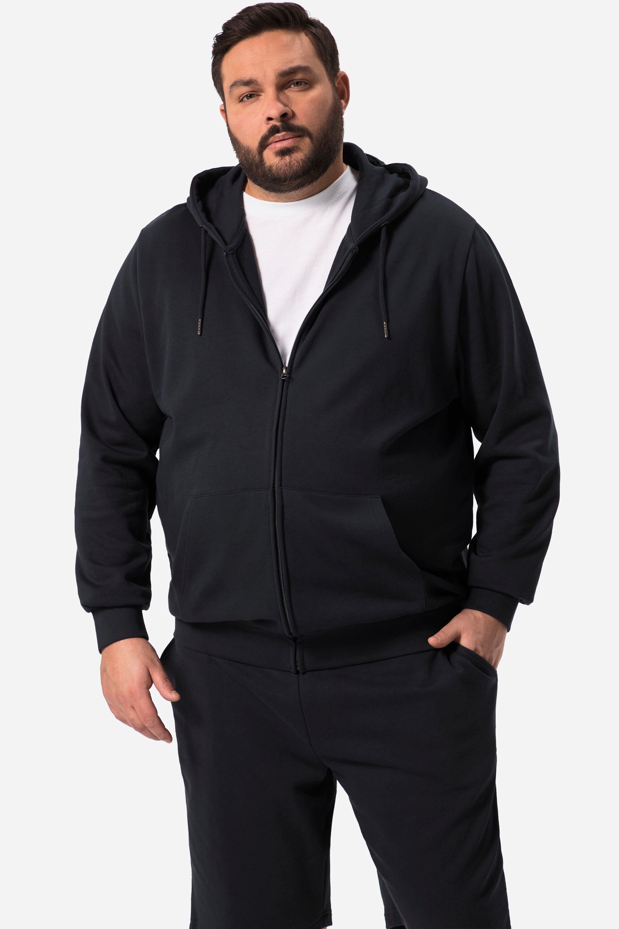 Men Plus Sweatshirt Men+ Hoodiejacke Kapuze Kängurutasche bis 84/86 günstig online kaufen