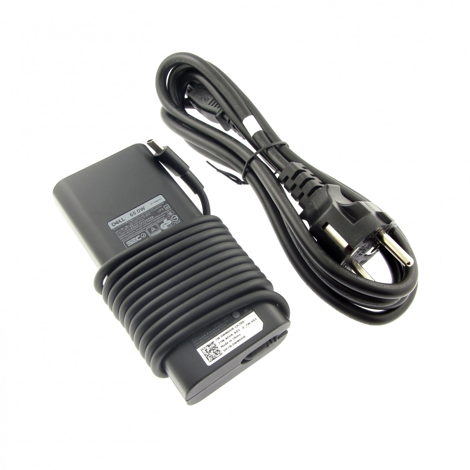Dell LA65NM170 Original USB-C Netzteil 65 Watt für Latitude 13 2in1 (3 Notebook-Netzteil (Stecker: USB-C, Ausgangsleistung: 65 W)