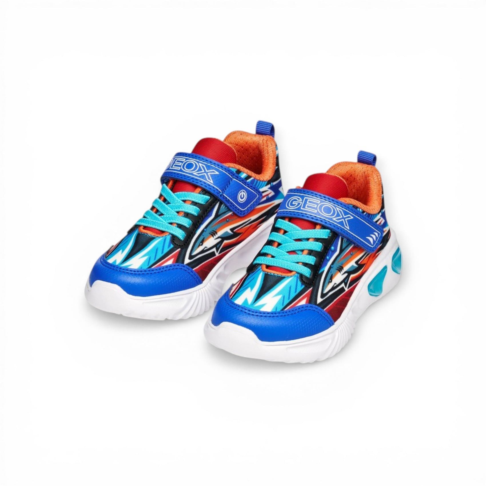 Geox Assister blau/bunt Kleinkinder Jungen Sneaker