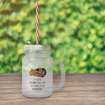 Mr. & Mrs. Panda Cocktailglas Einhorn Meerschweinchen - Transparent - Geschenk, Strohhalm Glas, Mee, Premium Glas, Mit süßen Motiven