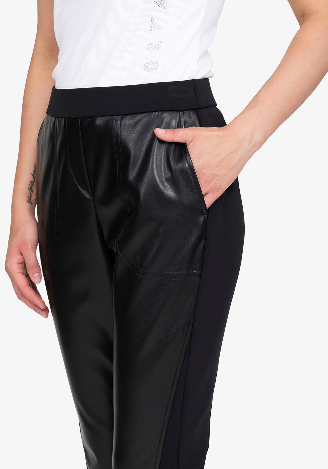 Sportalm Kitzbühel Lederimitathose Regular fit günstig online kaufen