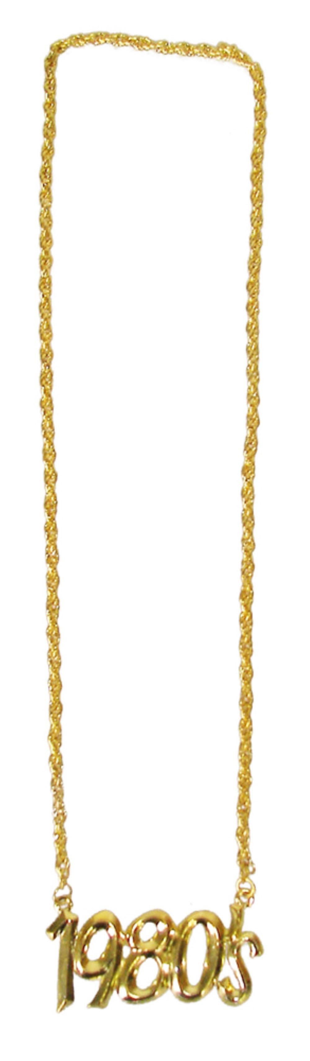 Das Kostümland Kostüm Goldene Halskette mit Jahreszahl 1980 günstig online kaufen