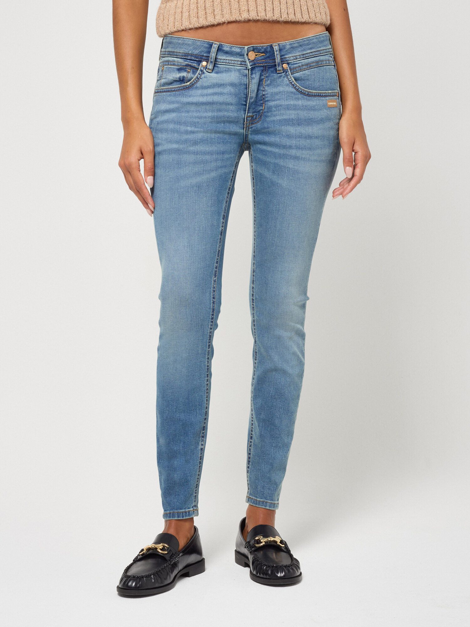 GANG 5-Pocket-Jeans 94FAITH CROPPED im 5-Pocket-Style