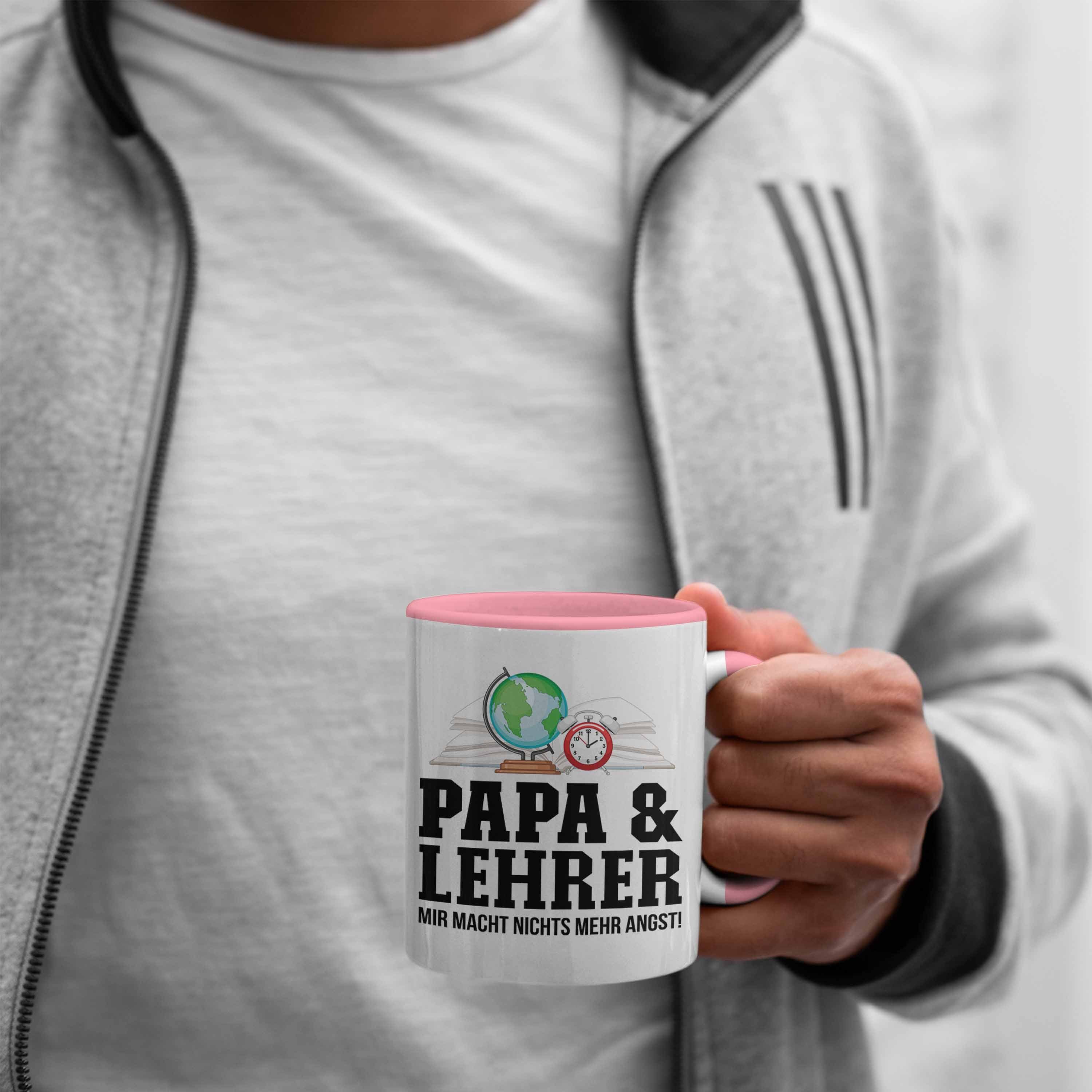 Trendation und Geschenkidee Papa Gebur Lehrer Vater Lehrer - Rosa für Tasse Tasse Trendation