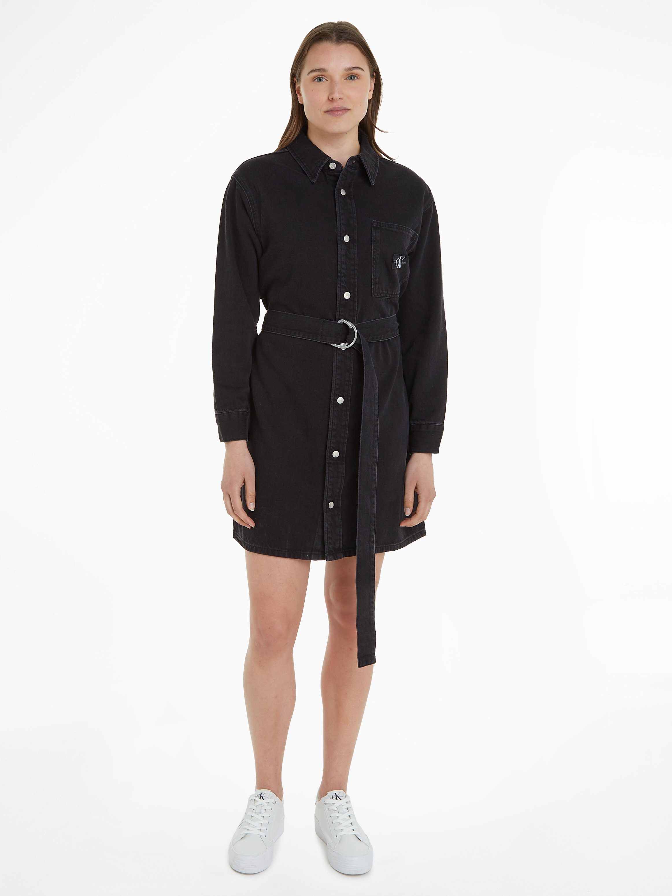 Calvin Klein Jeans Jeanskleid BELTED UTILITY DENIM SHIRT DRESS