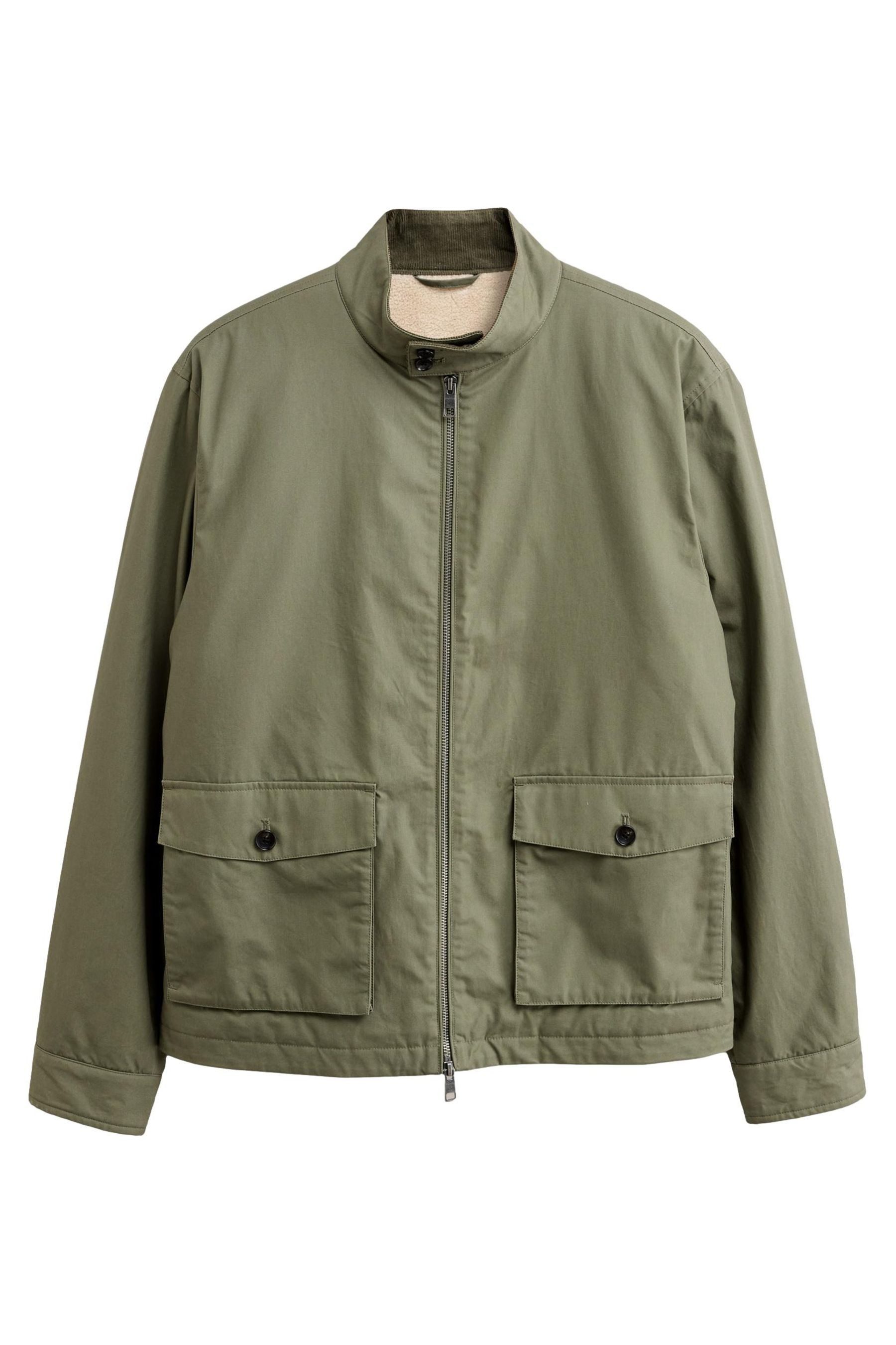 Blouson Wasserabweisende Harrington-Jacke mit Teddyfutter