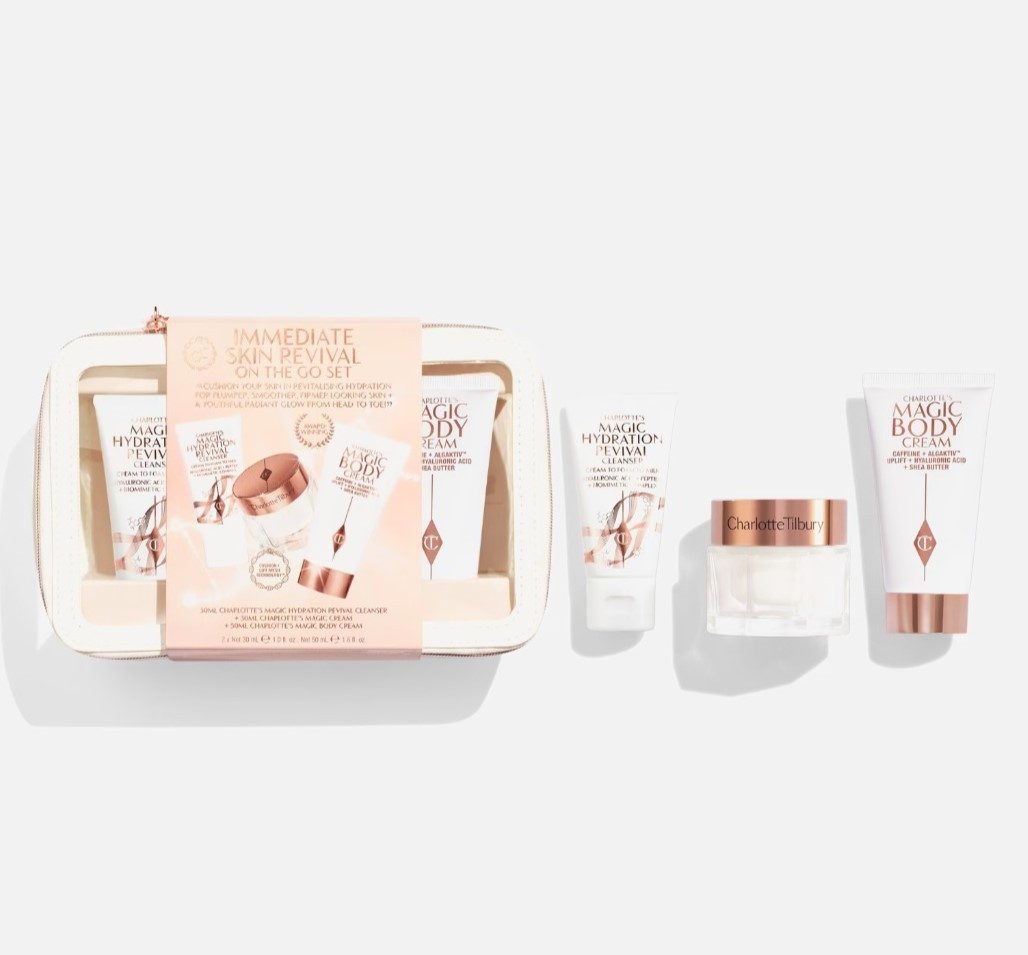CHARLOTTE TILBURY Gesichtspflege-Set Immediate Skin Revival on the go Set, 3-tlg.