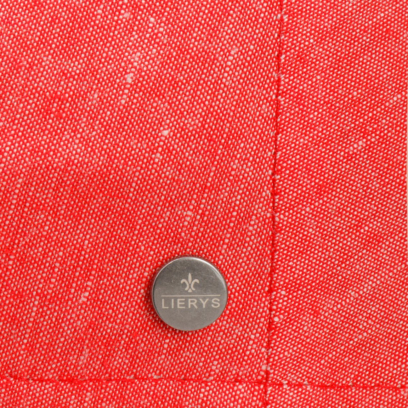 Made Cap Lierys rot Schirm, Italy Flatcap (1-St) in mit Flat
