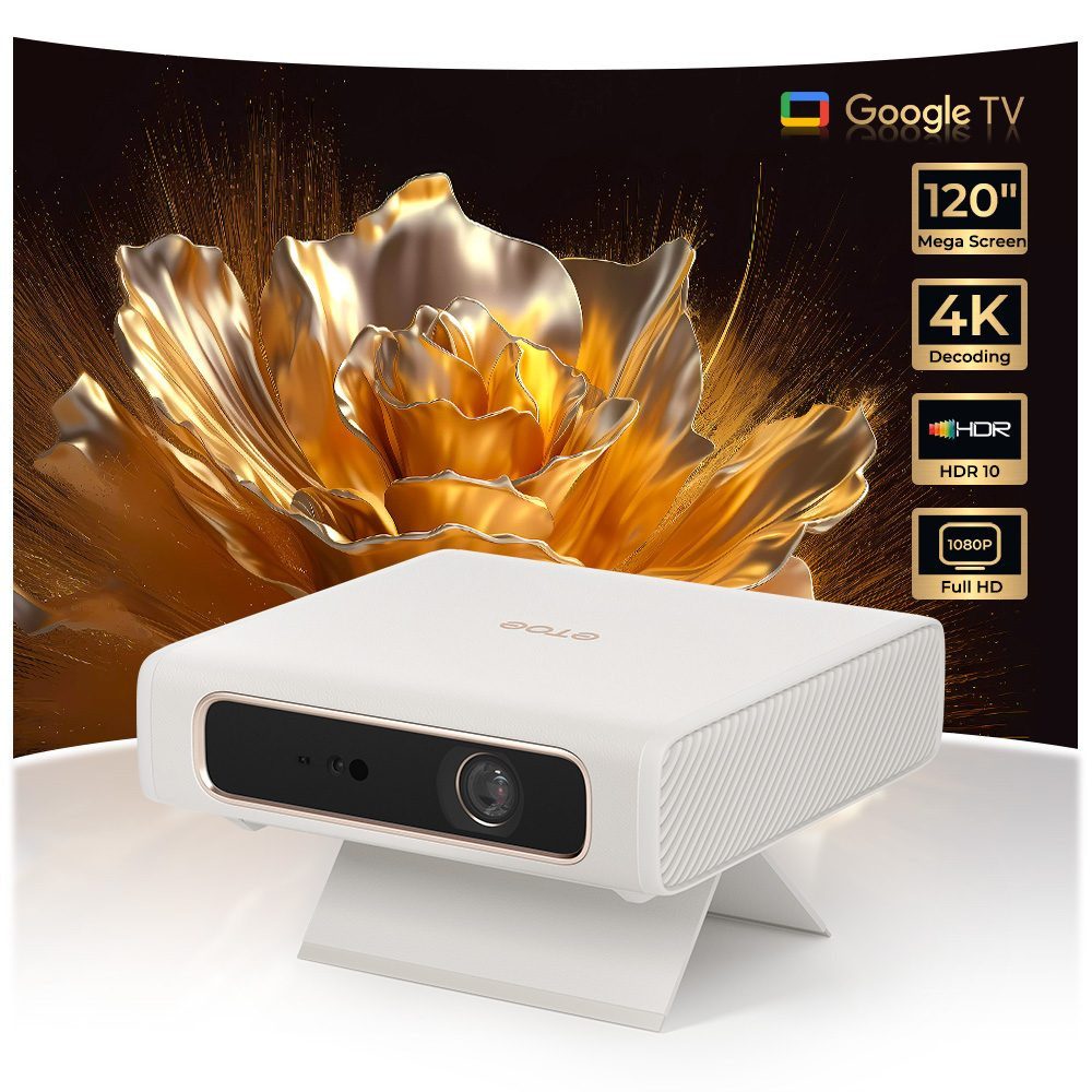 ETOE Dolphin 2 Beamer (1300:1, RGB-Laser, 1080p FHD, Google TV, 800 ANSI-Lumen)