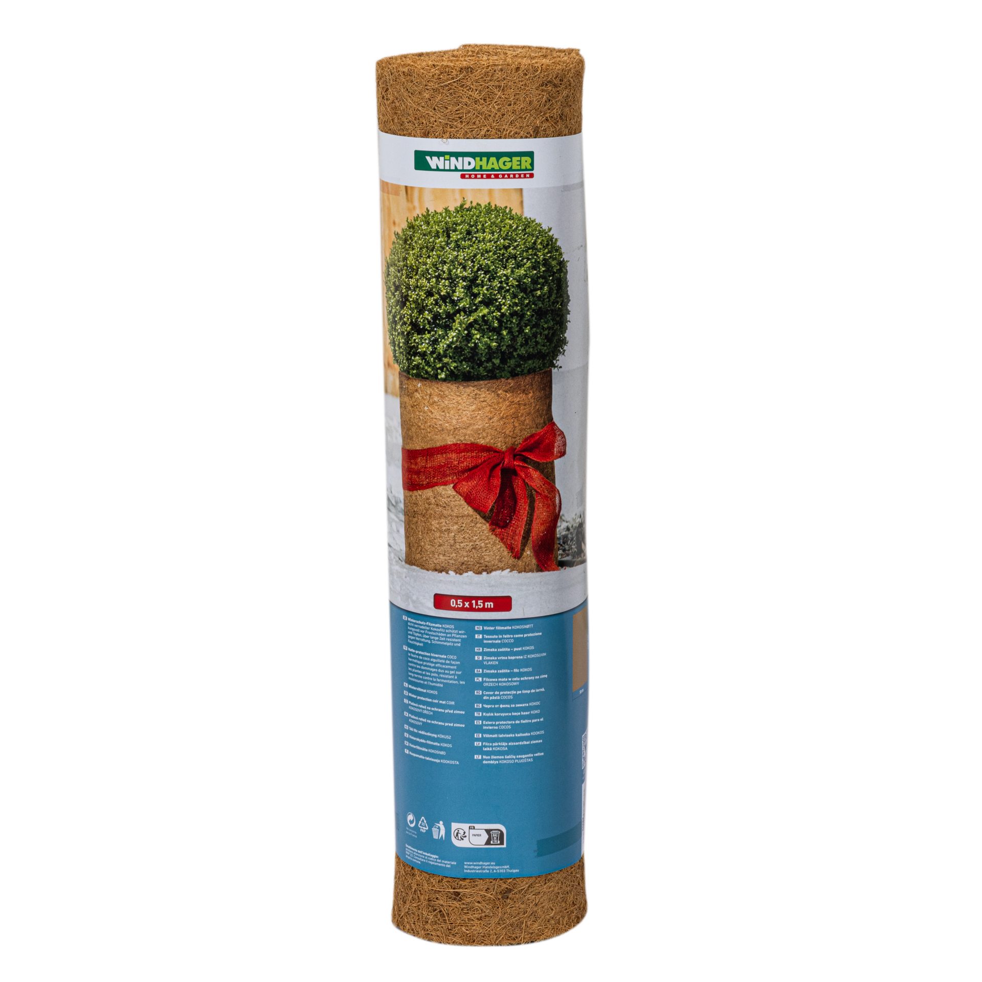 Windhager Winterschutzvlies Kokos, Frostschutz Filzmatte für Pflanzen, (1-St), Kälteschutz Kokosmatte, erhältlich in 0,5 x 1,5 m oder 1 x 1,5 m