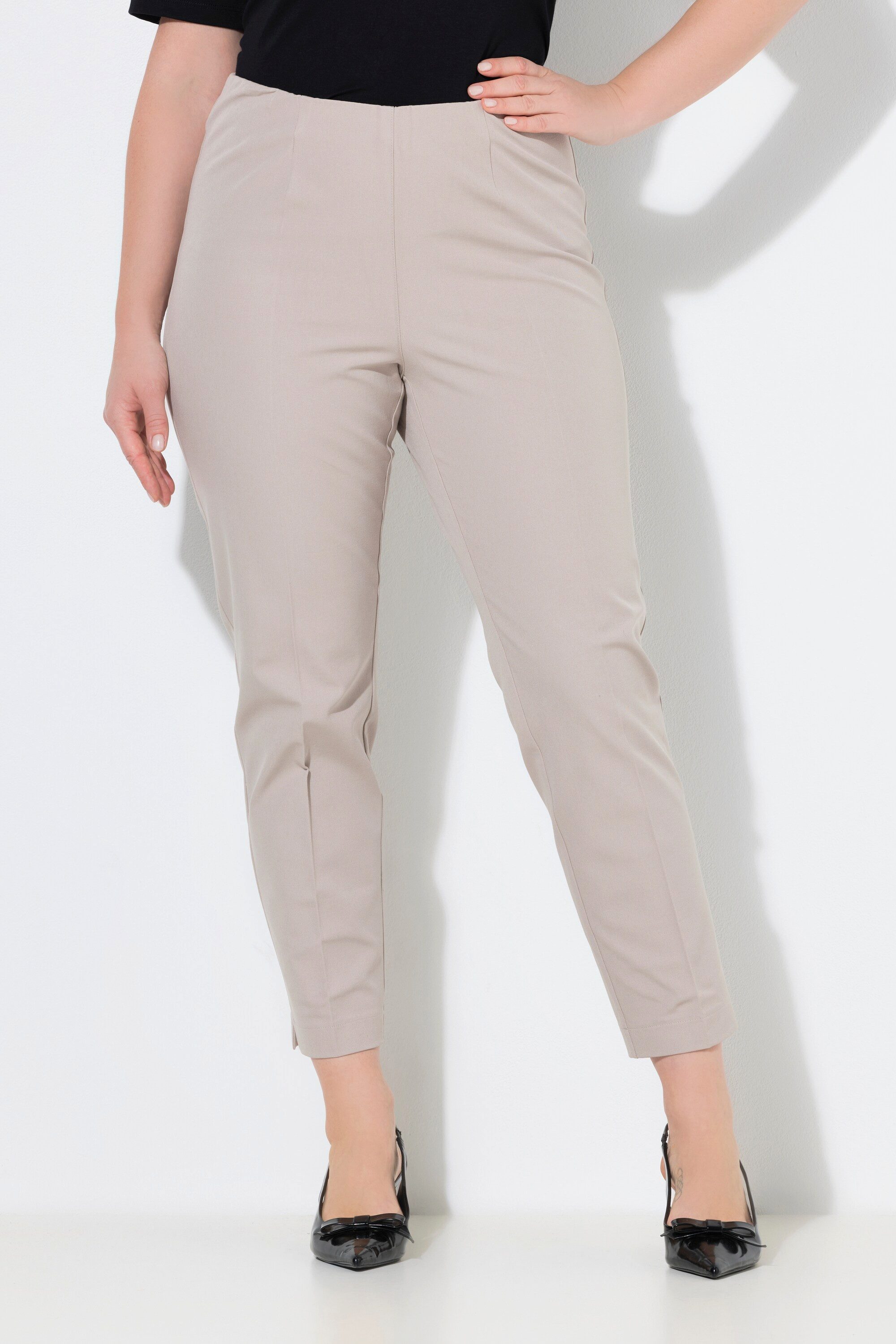 Ulla Popken Funktionshose 7/8-Hose schmales Bein Elastikbund günstig online kaufen
