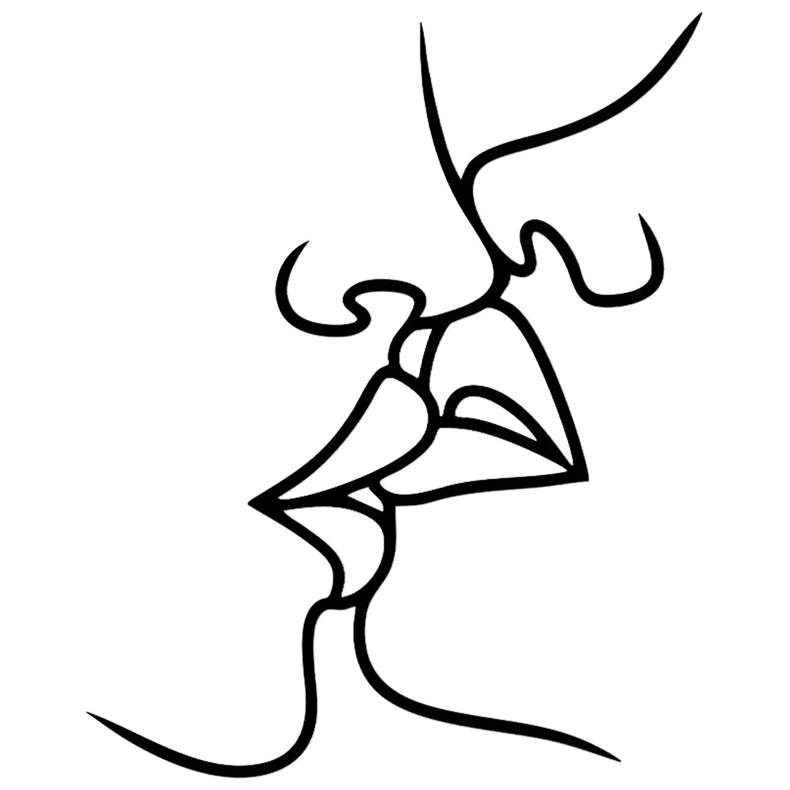 Jumpeak Wanddekoobjekt Gesicht Profil Metall Kunst Wanddekoration,Liebe Dek günstig online kaufen