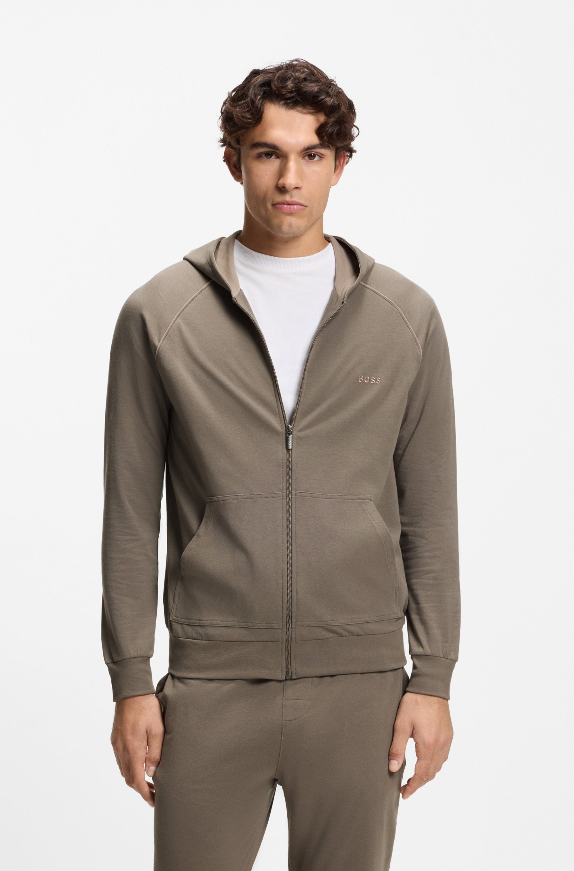 BOSS Kapuzensweatjacke Mix&Match Jacket H mit günstig online kaufen