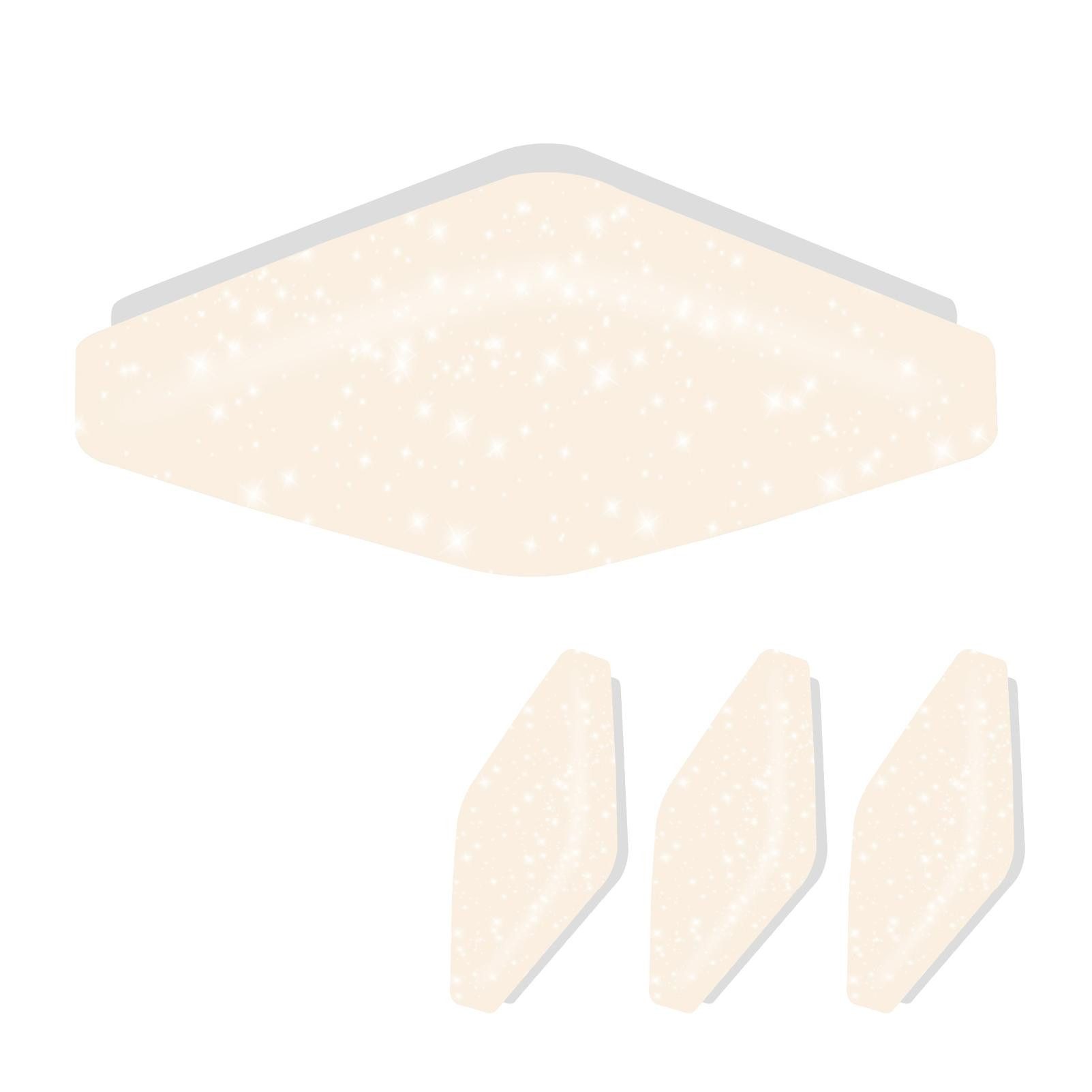 Nettlife LED Deckenleuchte Sternenhimmel Kinderzimmer 15W 21cm 3000K Weiß D günstig online kaufen